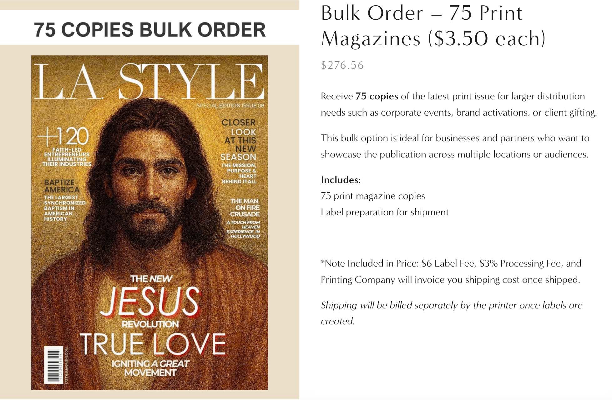 Febyolla Goss Magazine Shipping Balance