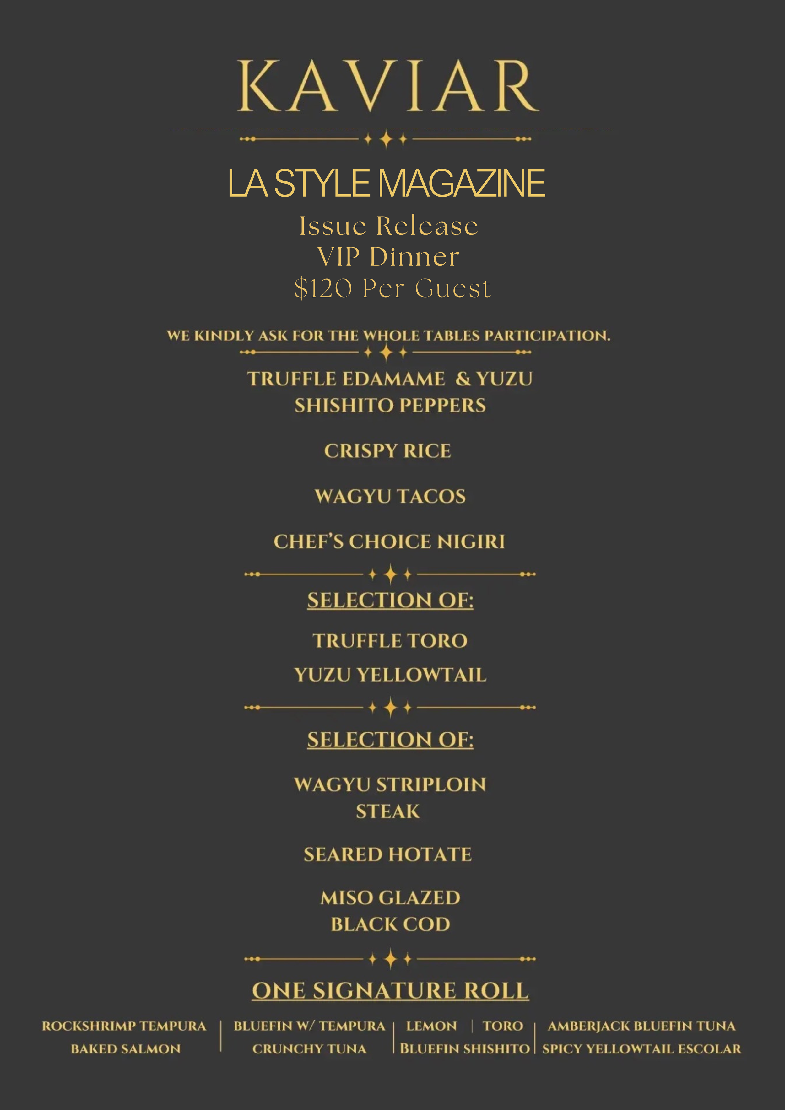 LA STYLE Magazine Issue Release VIP Dinner $120 Per Guest.png