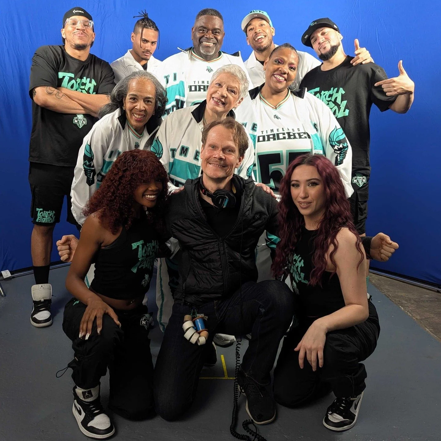 Another @nyliberty media day in the can. Always awesome working this one. Sound Co-op had three mixers at different stations throughout the day. Check out @philshipmansound hangin out with the @timeless_torches!