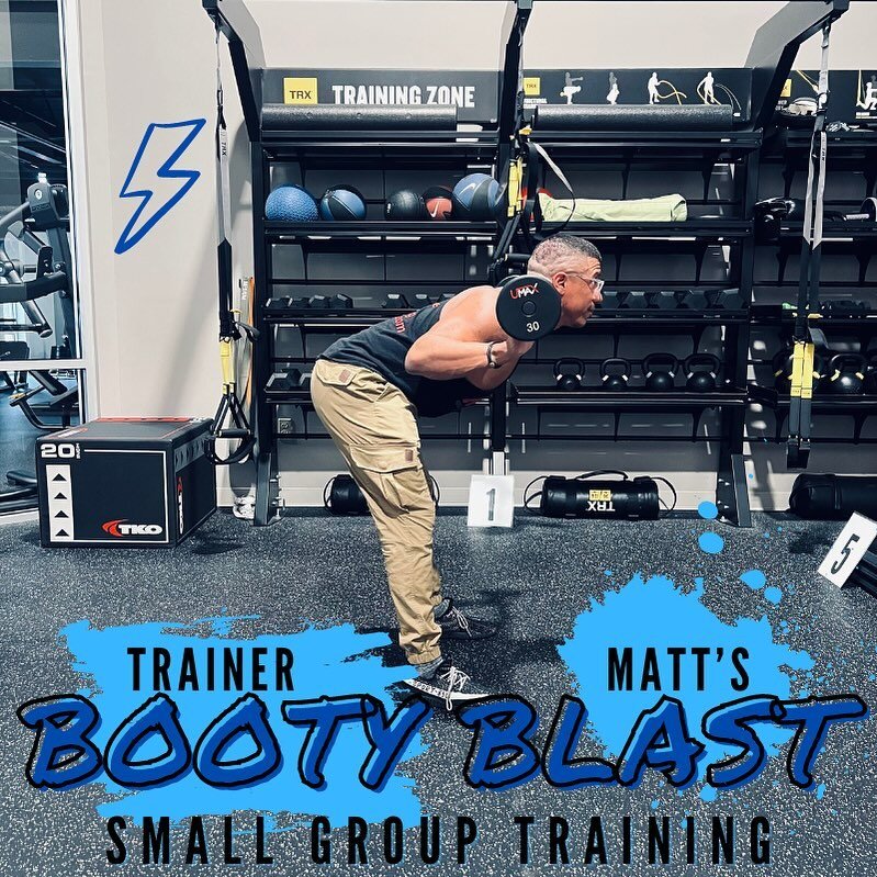 Is your workout a little flat (pun intended)? Trainer Matt&rsquo;s six-week Booty Blast Small Group Training program offers a high-energy, ever-changing workout that targets glute muscles for strength and definition through a mix of resistance traini