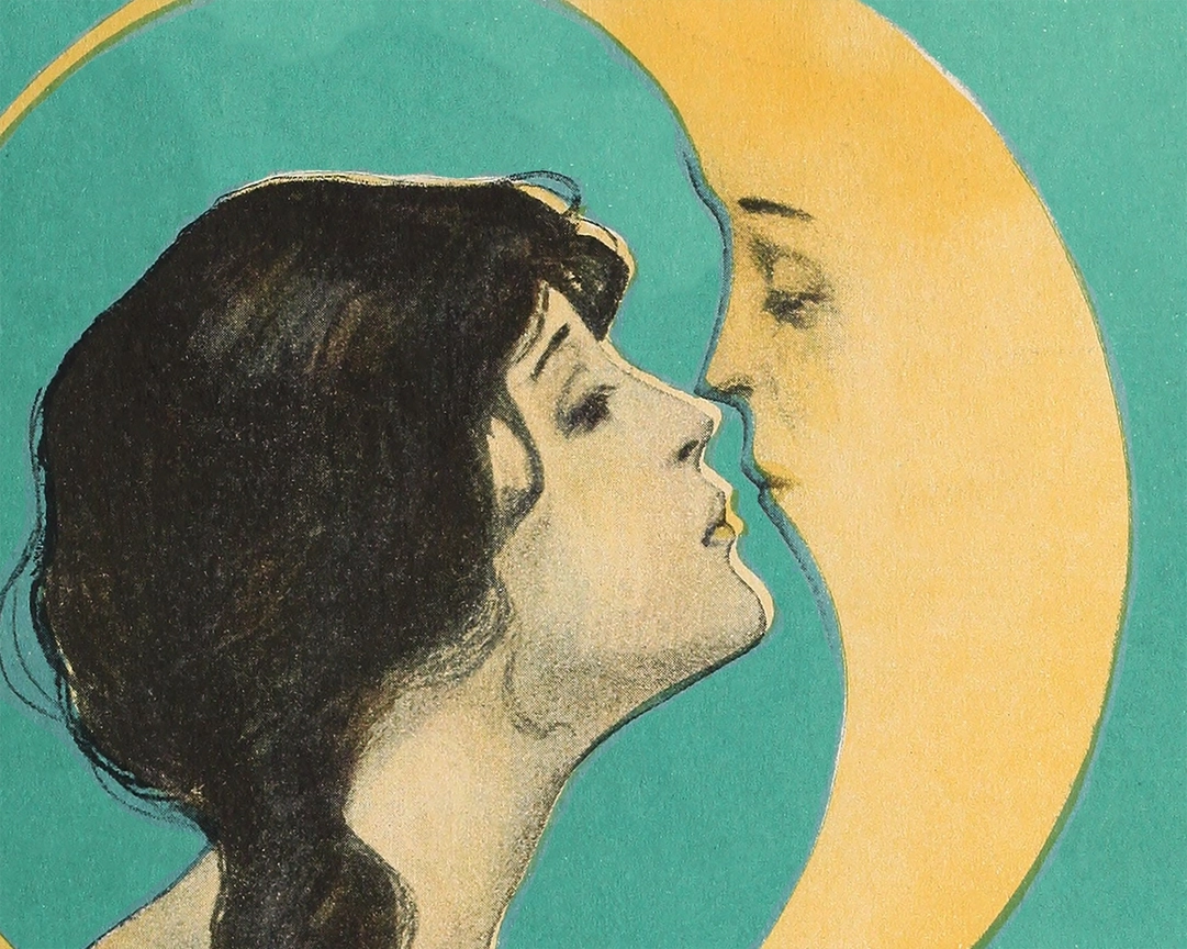 Woman Kissing the Moon Art Print 1.png