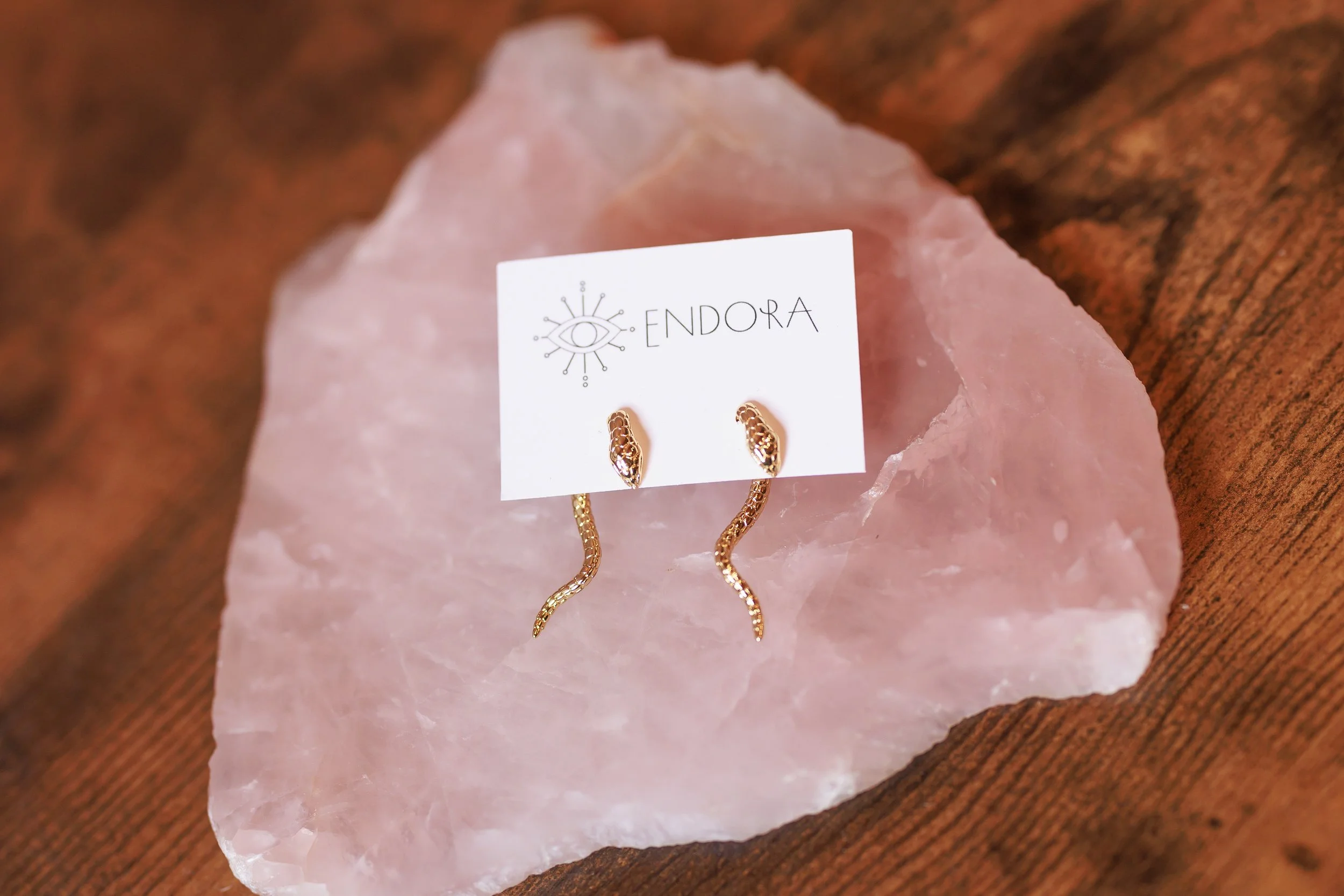 Emela Snake Studs $76