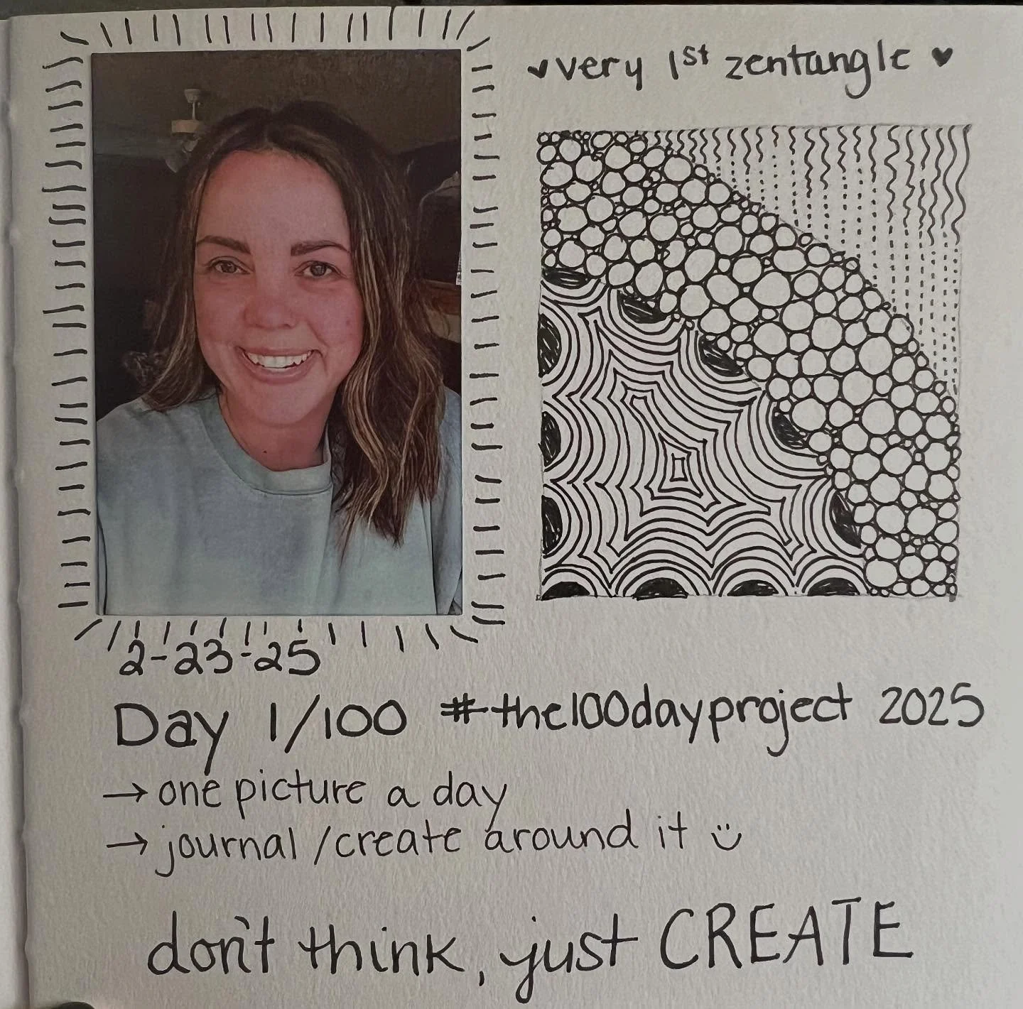 I was inspired by my mom @susannash to give the #100dayproject a try💕  I will be taking and printing one photo a day and then journaling and creating around it. I liked this idea because I love capturing everyday moments and this is a great way to m