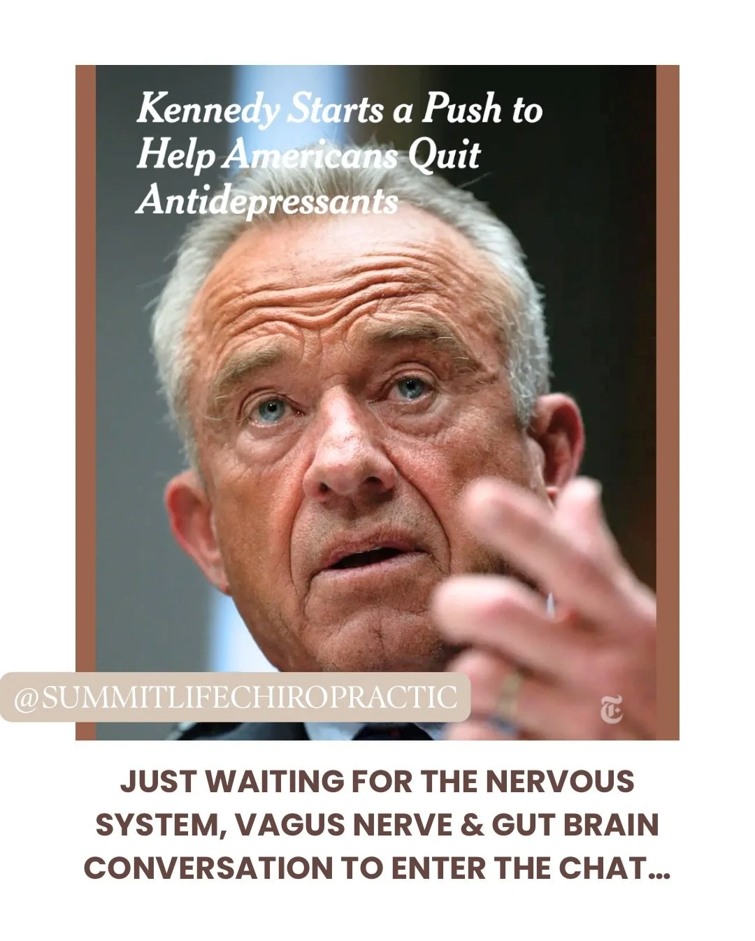 We need broader conversations around nervous system health, inflammation, stress physiology, gut health, and mental wellness alongside conventional approaches. 🧠

The MAHA coalition has initiated a federal inquiry into the over prescription of SSRIs