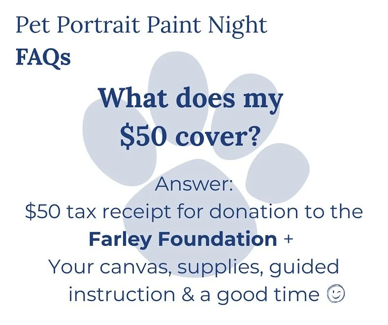 Our Pet Portrait Paint Night is coming up Friday, October 3rd at the Sebringville Community Centre! 🎨 If you have a question or concern that we haven&rsquo;t covered, please reach out! You may call or text 226-779-5463 to discuss alternative payment