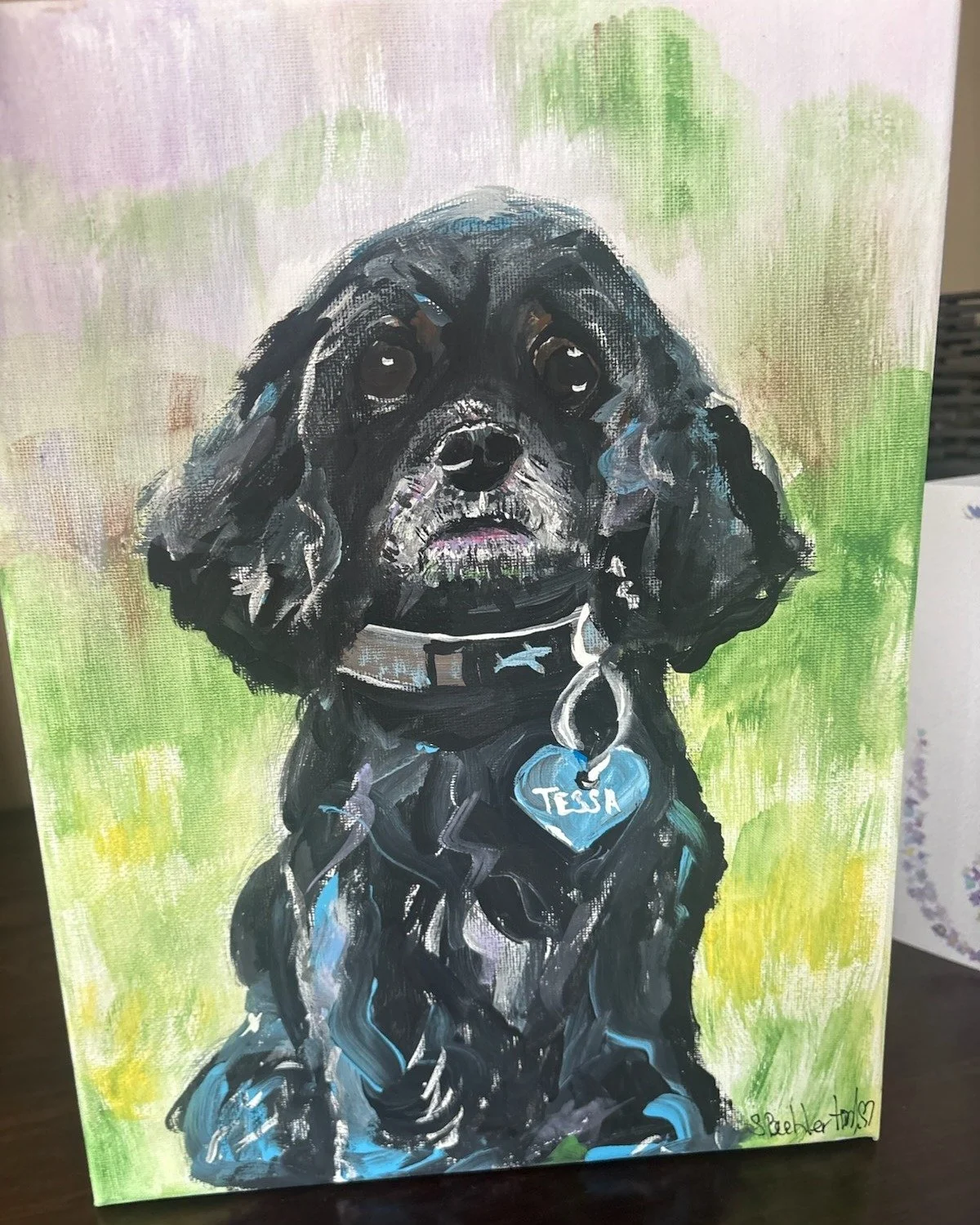 ✨ A Special Tribute ✨

This beautiful portrait of sweet Tessa was lovingly painted by local artist Susie Beehler, owner of the Indoor Outdoor Living Loft in Dublin, ON. 💕 Tessa&rsquo;s family recently said goodbye through a peaceful in-home euthanas