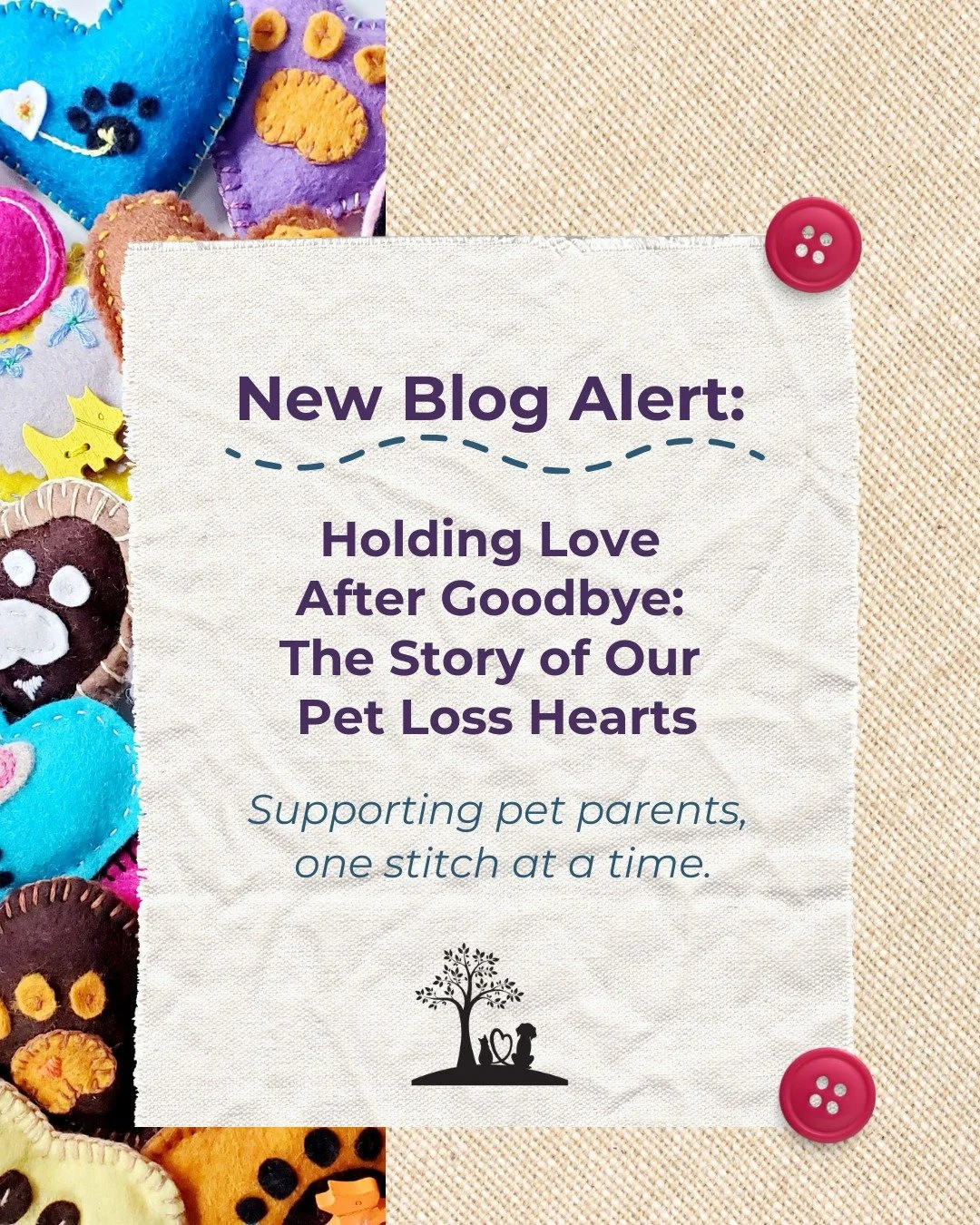 💔 When words aren&rsquo;t enough, sometimes a simple little heart that you can hold in your hand, may speak volumes.💜 🐾

Our newest blog post is now up on our website and shares how our Pet Loss Heart initiative began &mdash; and how you can be pa