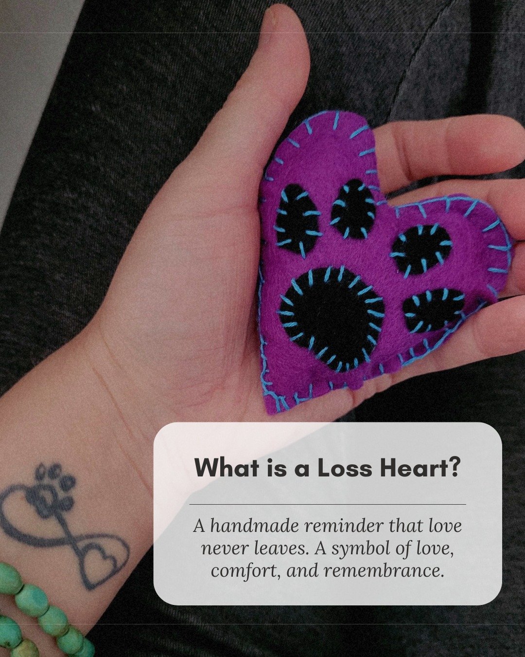 𝐋𝐨𝐨𝐤𝐢𝐧𝐠 𝐟𝐨𝐫 𝐚 𝐦𝐞𝐚𝐧𝐢𝐧𝐠𝐟𝐮𝐥 𝐰𝐚𝐲 𝐭𝐨 𝐡𝐞𝐥𝐩 𝐲𝐨𝐮𝐫 𝐥𝐨𝐜𝐚𝐥 𝐩𝐞𝐭-𝐥𝐨𝐯𝐢𝐧𝐠 𝐜𝐨𝐦𝐦𝐮𝐧𝐢𝐭𝐲?

Our Pet Loss Hearts are lovingly hand-sewn by local community members, just like you. They are then gifted to pet families