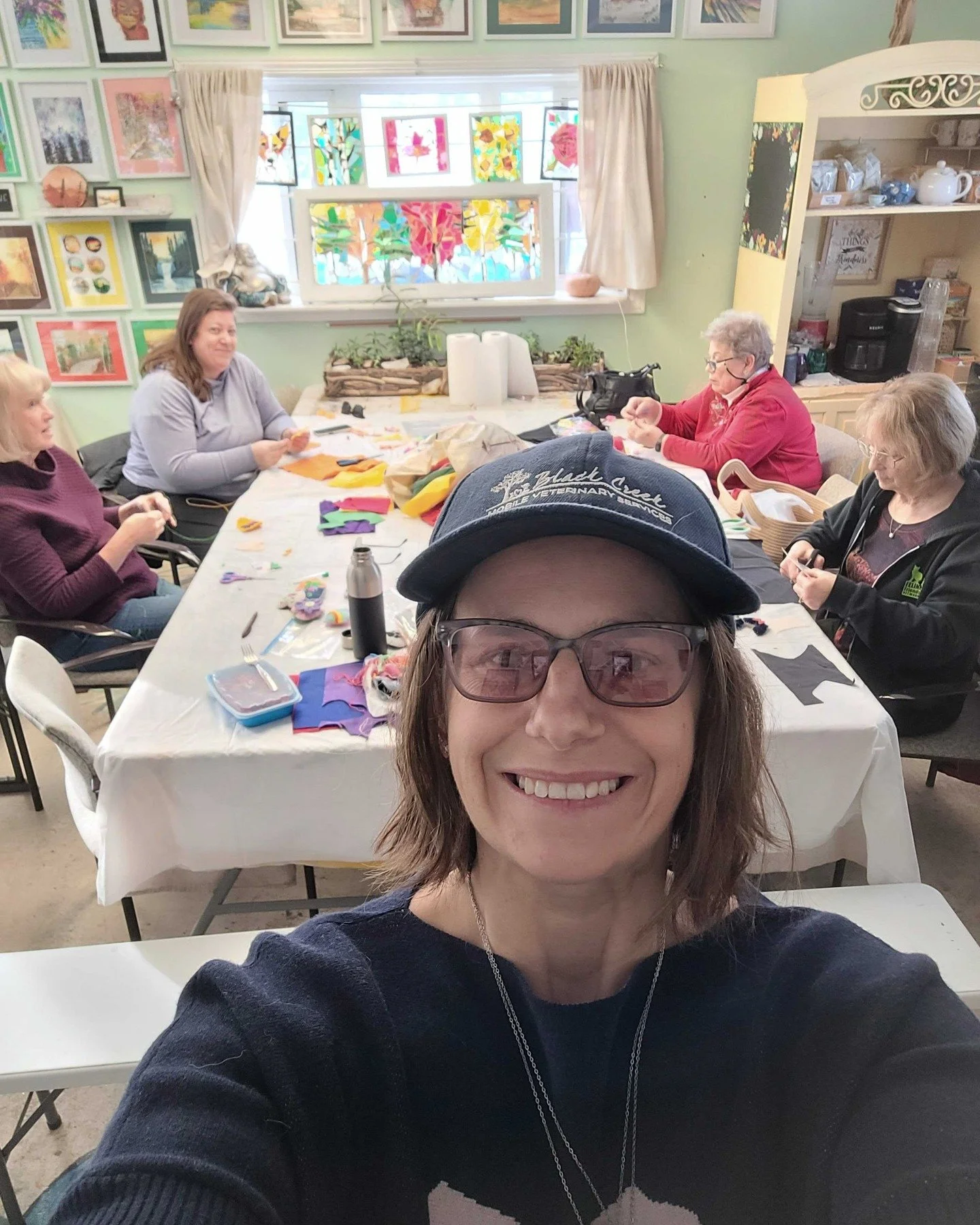 Thank you to this incredibly compassionate community. Being able to sit, stitch, and speak openly about the loss of my sweet Ellie felt deeply supportive and healing. 

Sharing space with others who truly understand the weight of grief is something I