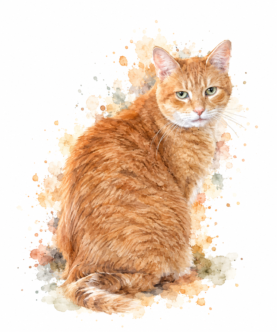 Watercolor Ginger Tabby Portrait.png