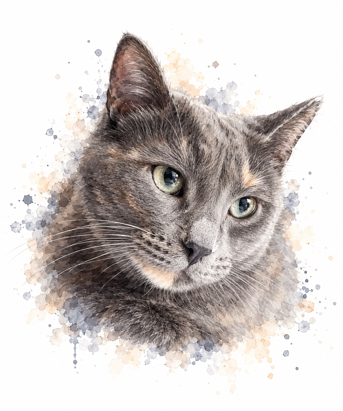 Gray Cat Watercolor Portrait.png