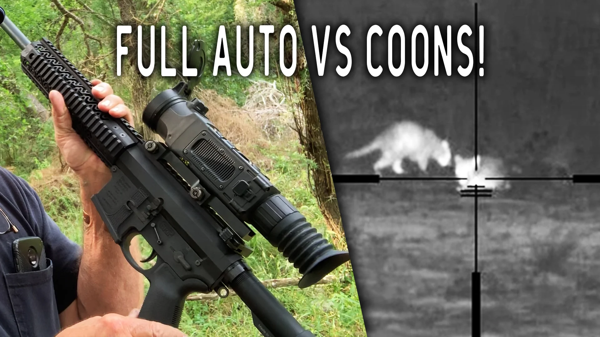 PMP Full Auto Coon Hunt with THERMAL Night Vision! | VLOG