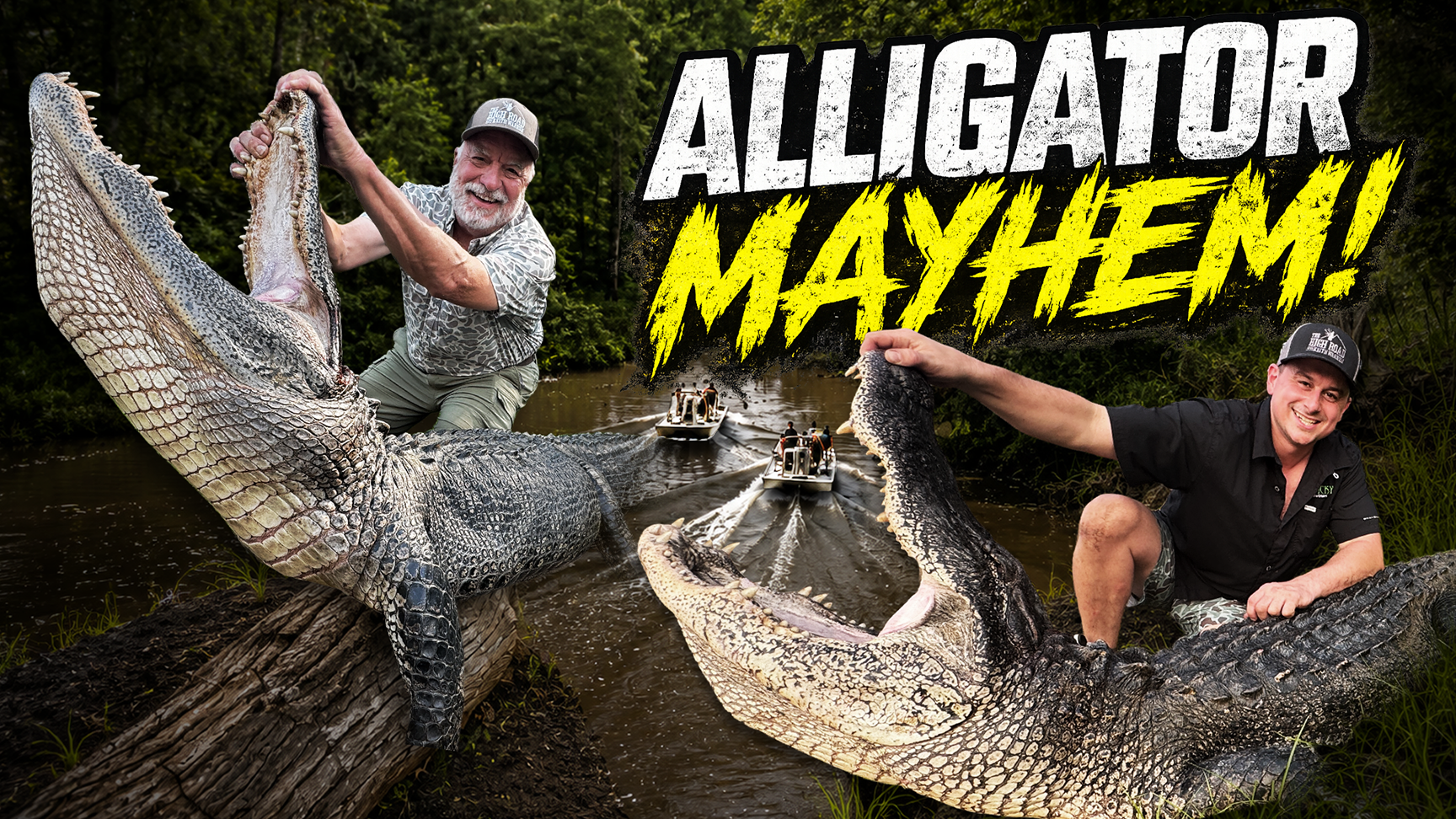 We Hunted Louisiana SWAMP MONSTERS! | 11 Foot Gator Hunts