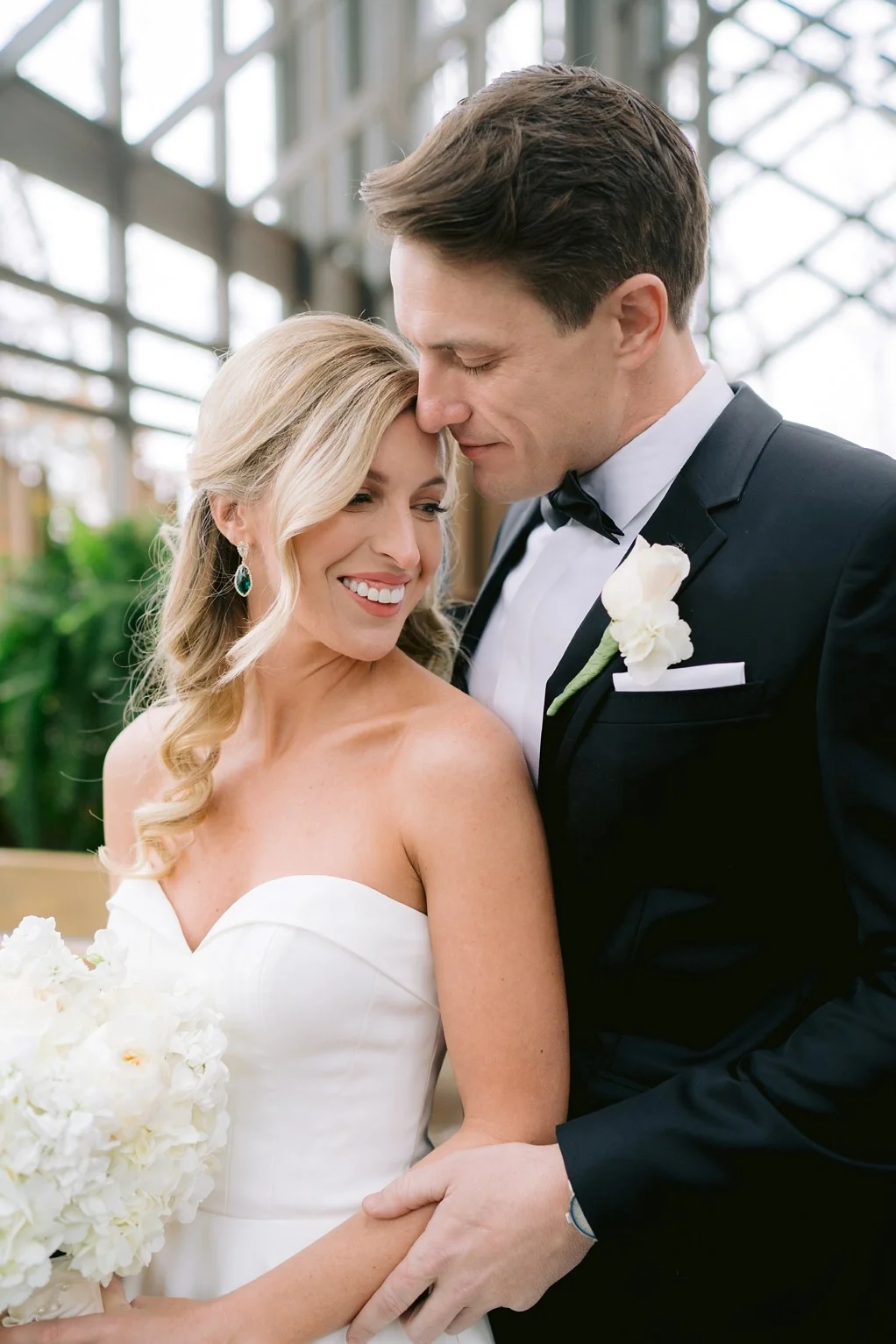 Wedding hair and makeup half updo with classic makeup