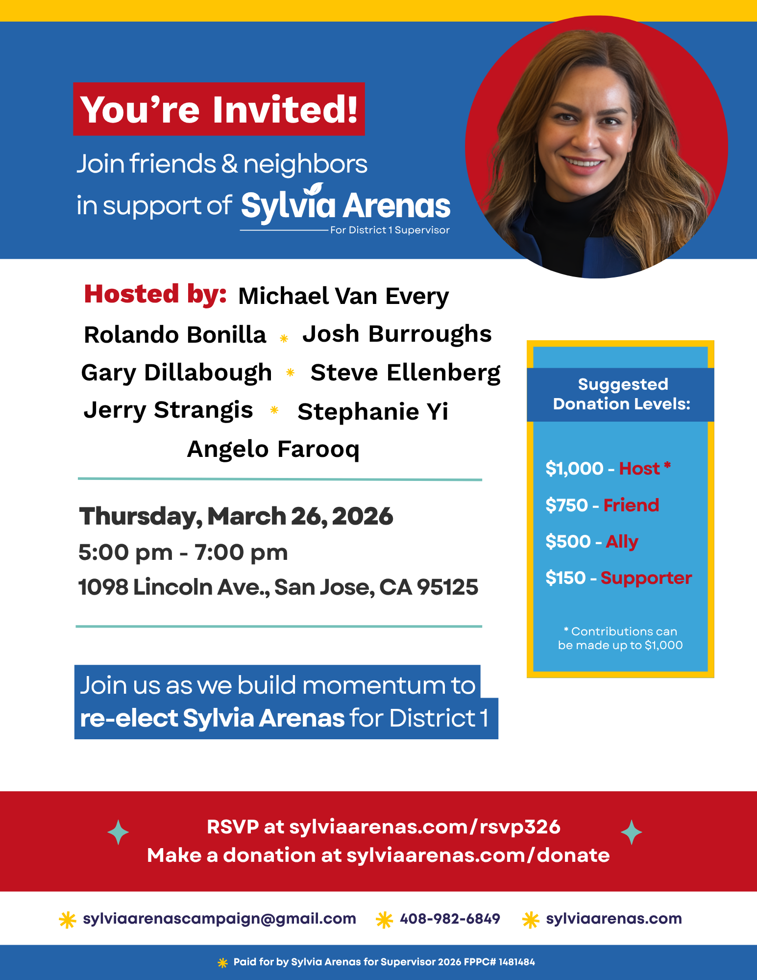 March 26th Fundraiser