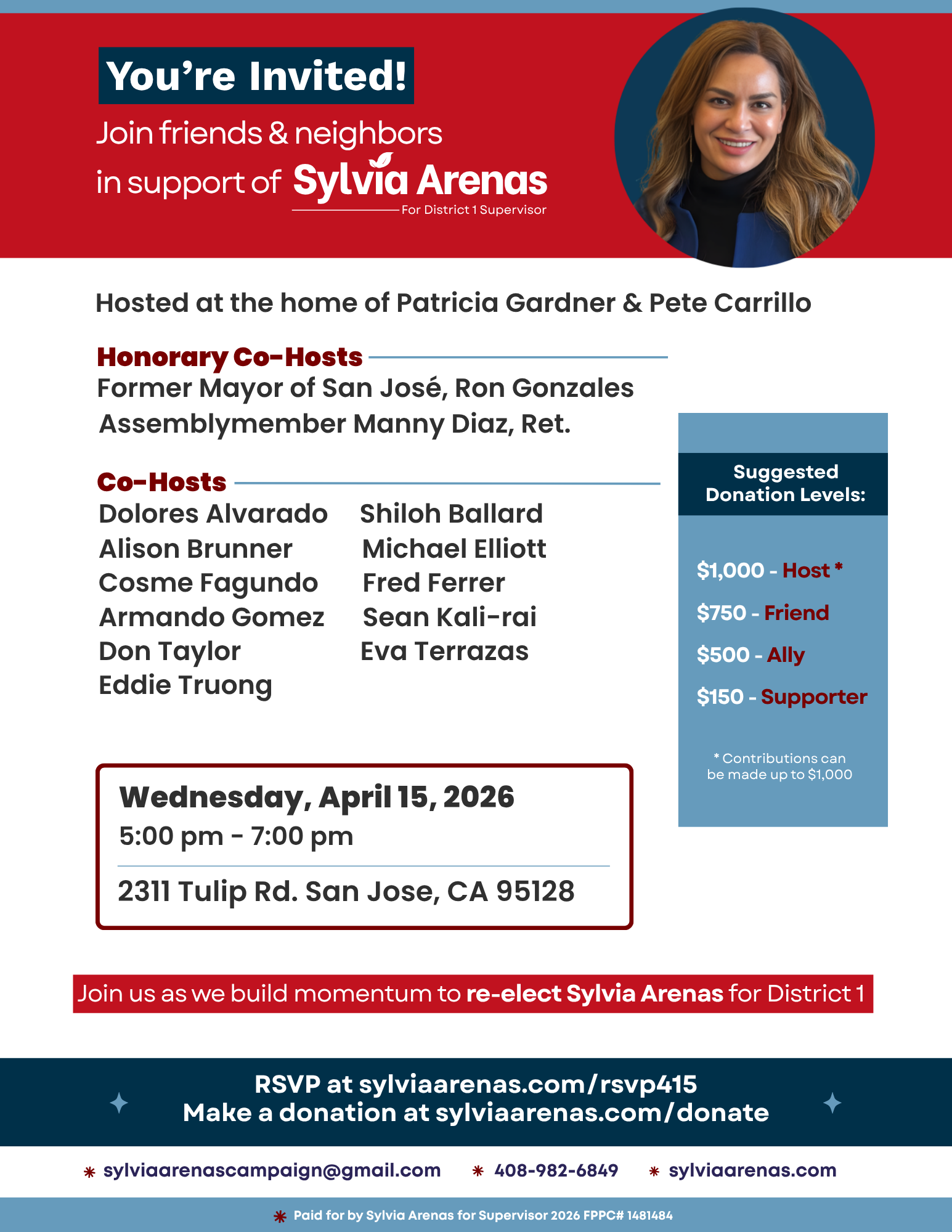 April 15th Fundraiser