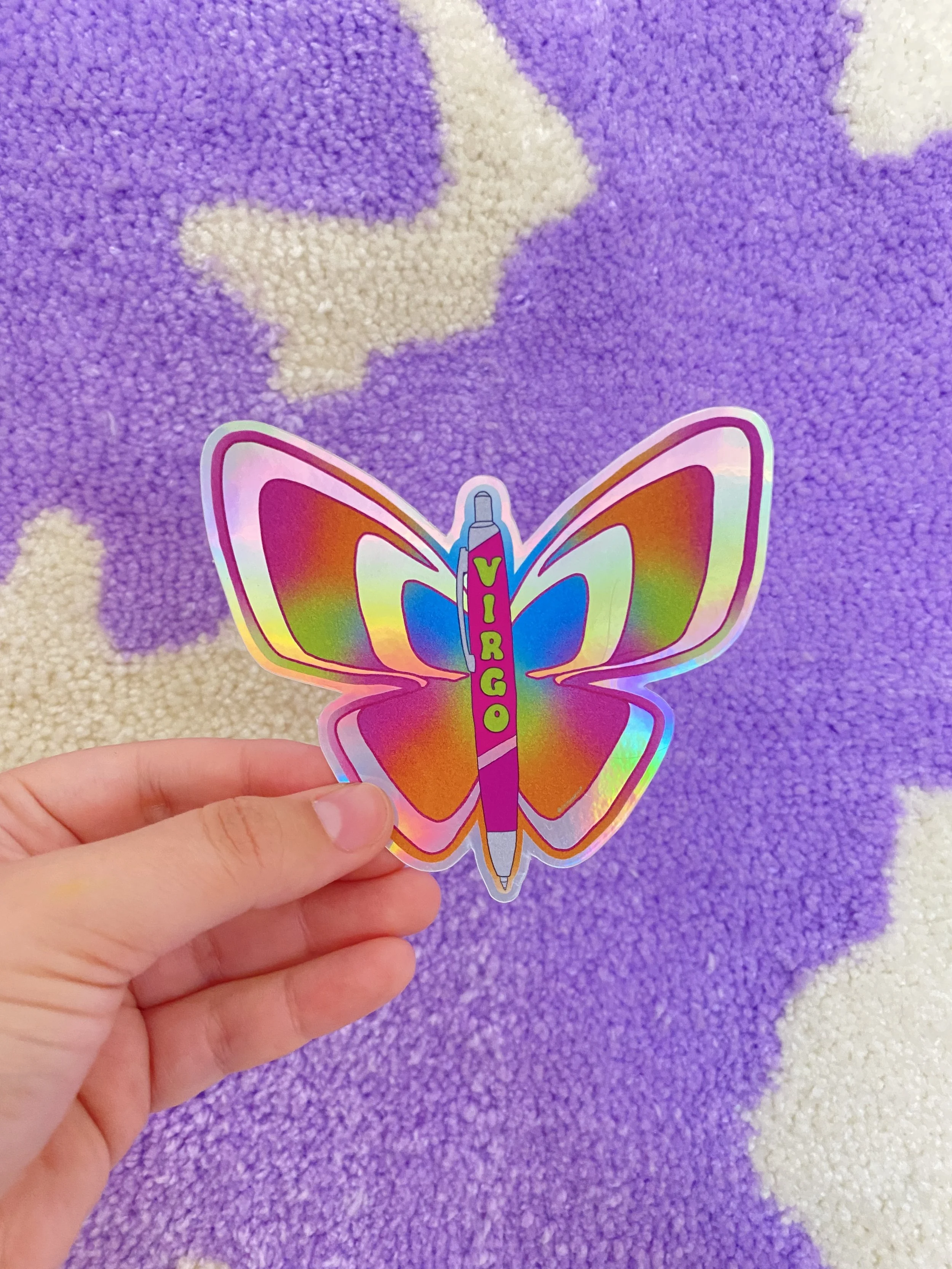 Butterfly Pen Sticker