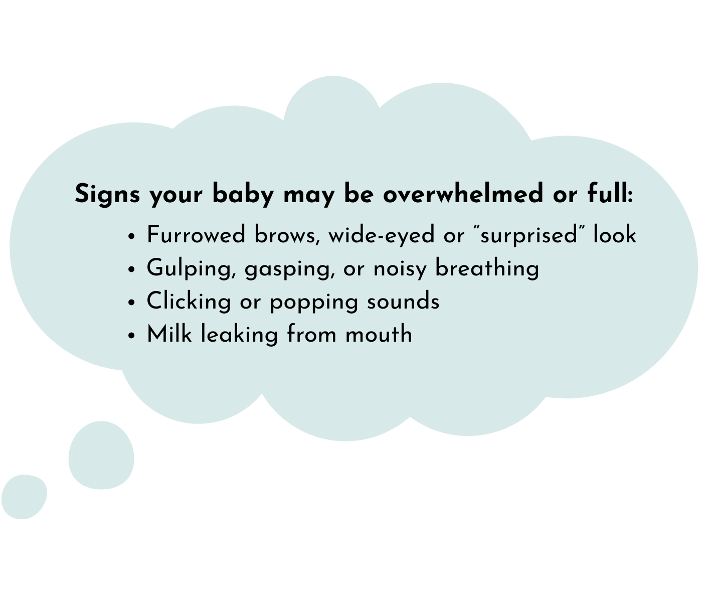 signs of bottle feeding stress in a newborn