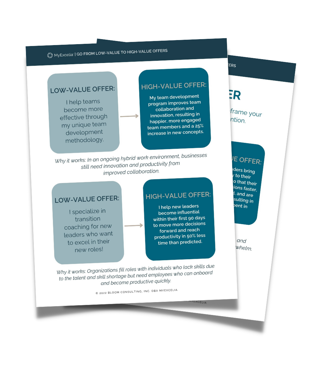 Low-Value to High-Value Offers — MyExcelia