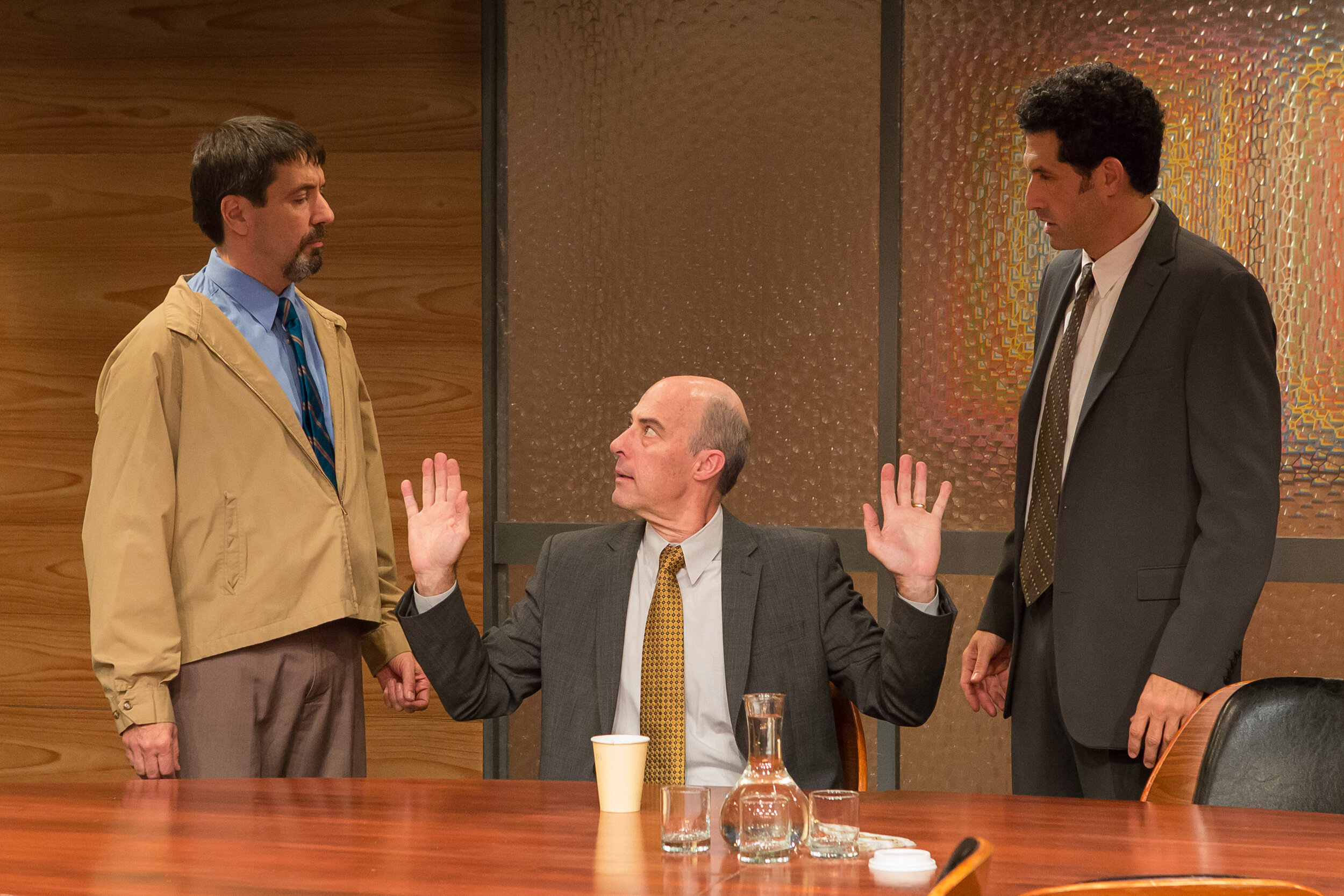  “Under Randolyn Zinn’s fine-tuned direction, the five cast members do a beautiful job of balancing the twin foci of the alarming nature of the murderous plot and their increasingly farcical behavior.”  —   Upstage-Downstage.  