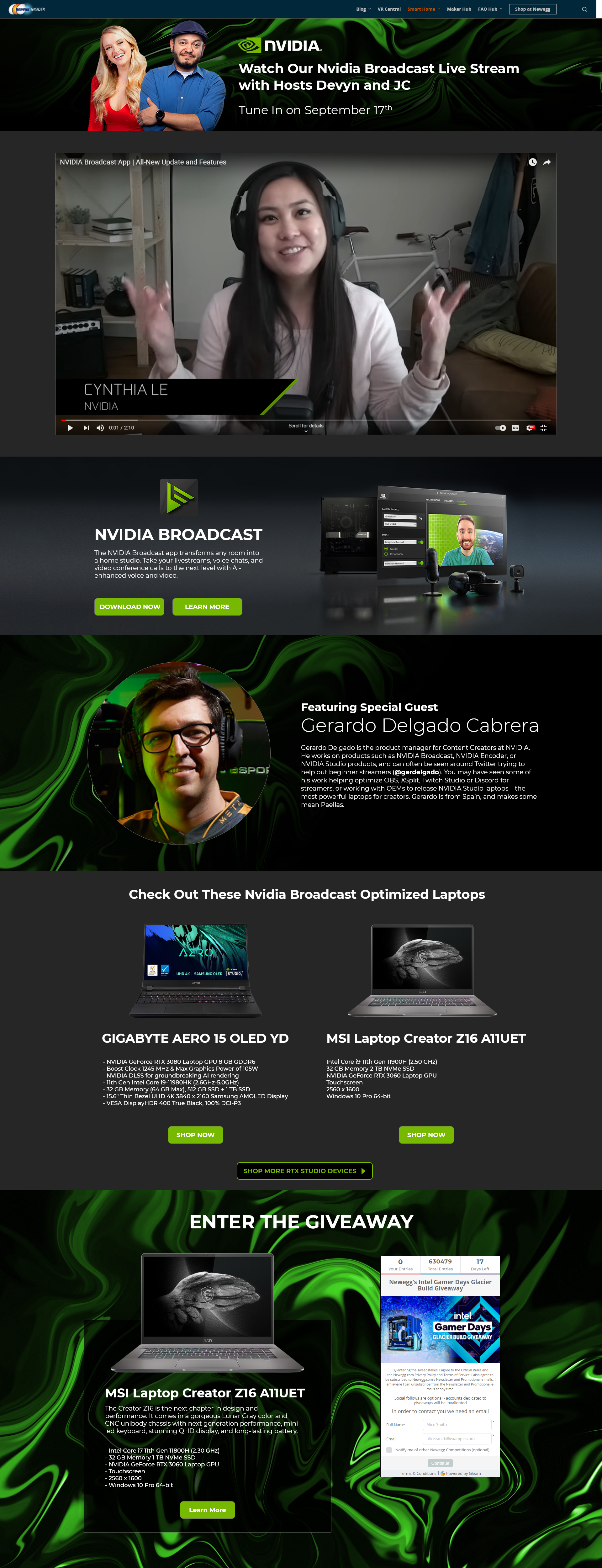 Nvidia LiveStream Page.png