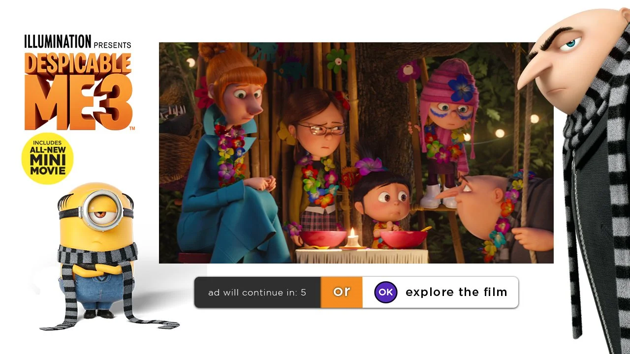 Illumination Despicable Me 3 Multi-Screen Ad 
