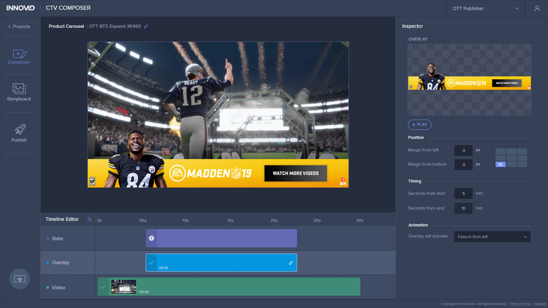 CTV Composer : Create rich media experiences for connected television.