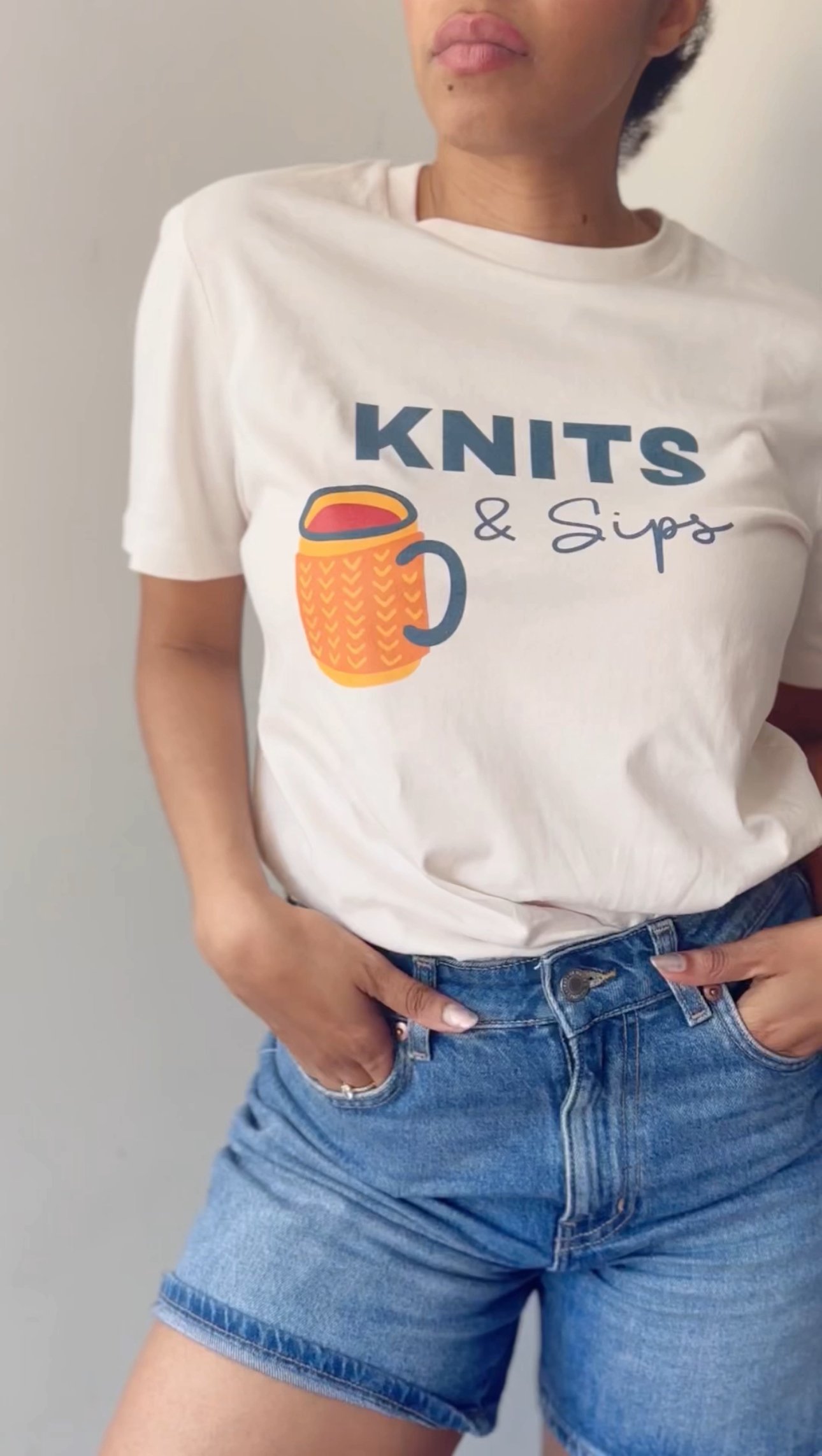 Knits & Sips tee