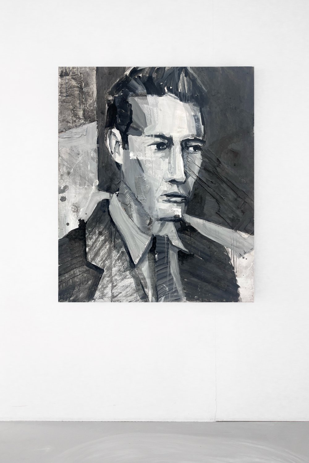 Aldo van den Broek, Alleyway, Acrylics on wood, cardboard, 120 x 100 cm, 2023