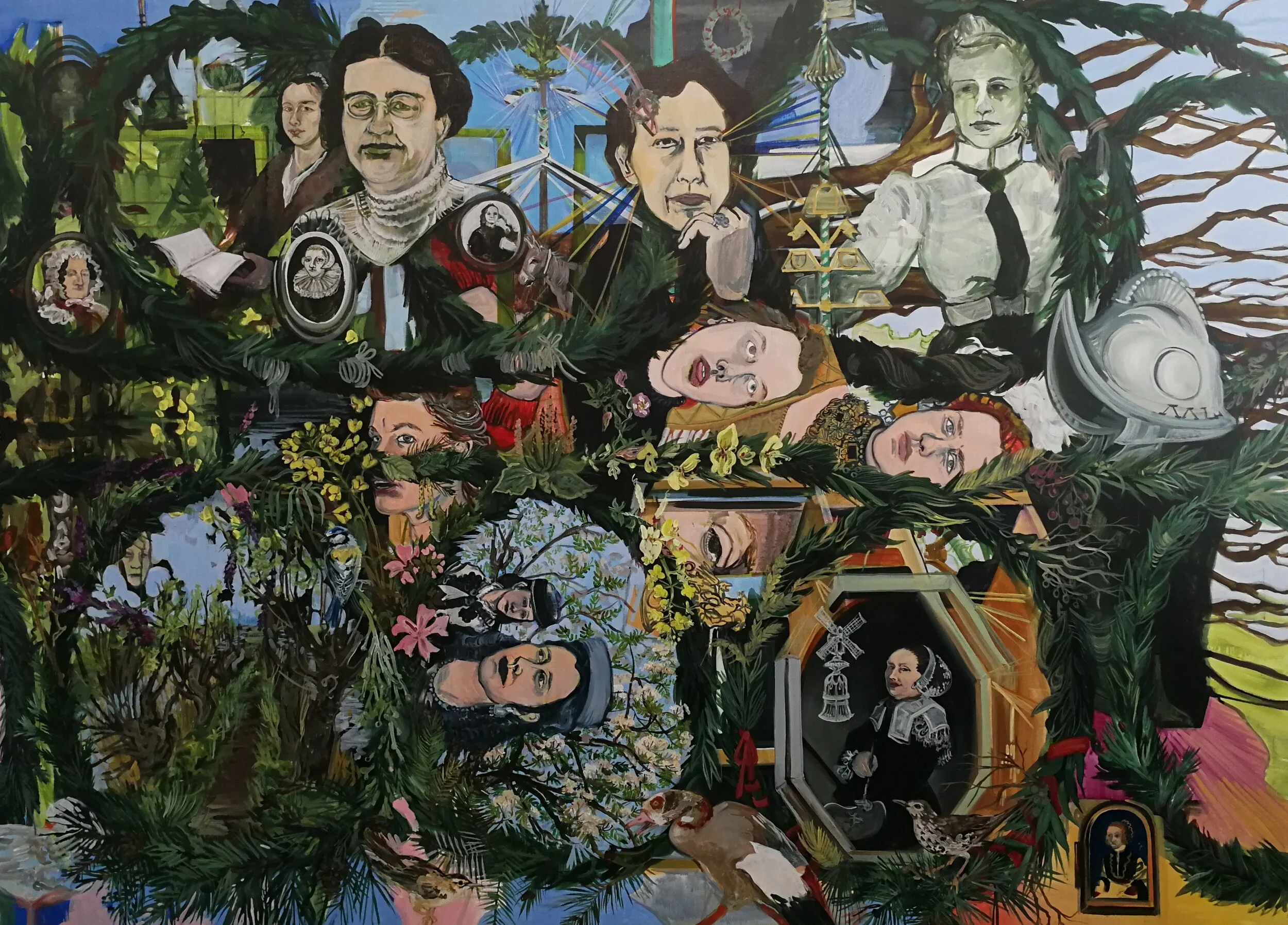  Opulence I: maltho thi afrio lito 180 x 250 cm, acryl op linnen, 2020 