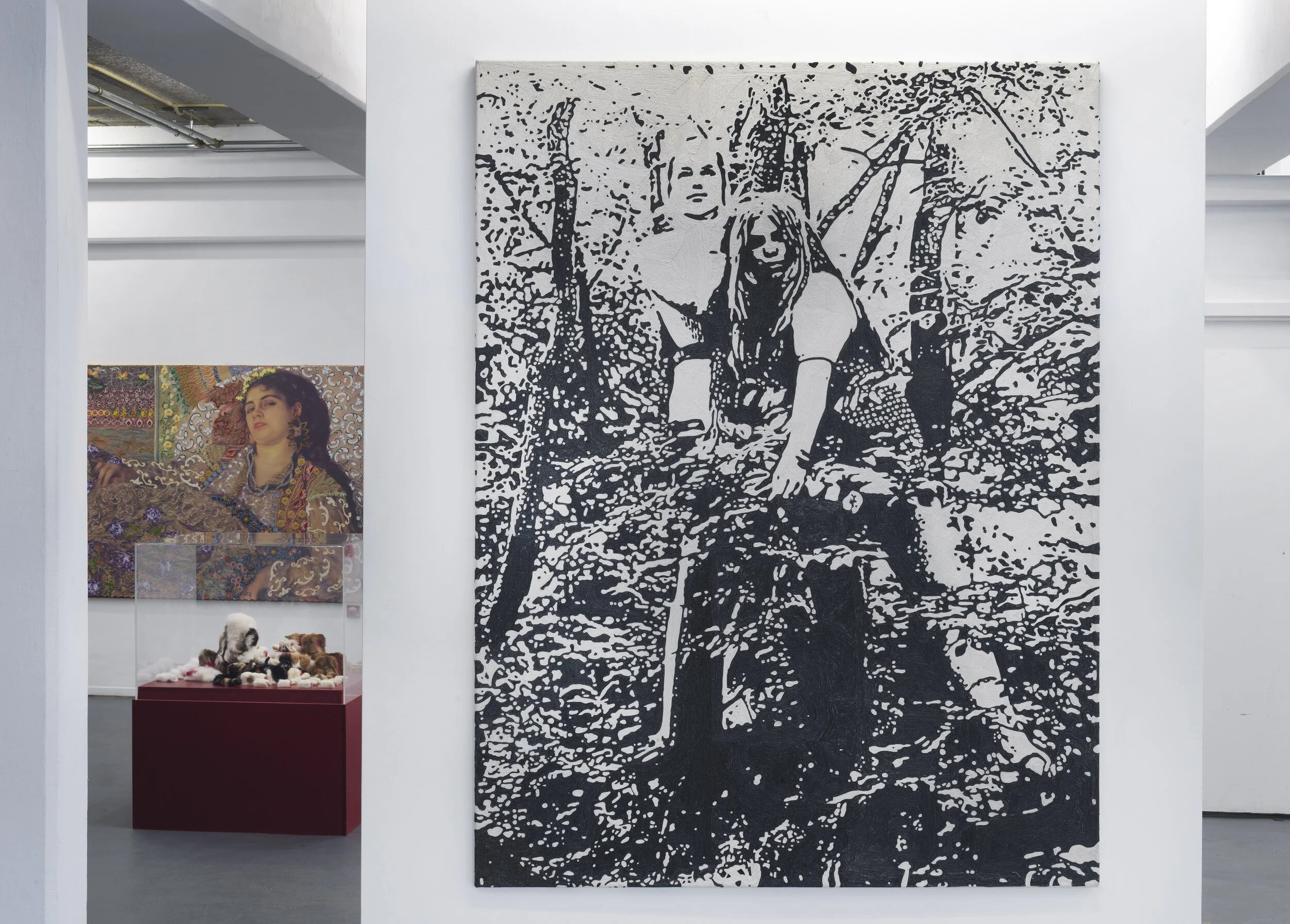  My Family: Else and Bar, 2013, hand embroidered, 187 × 140 cm 