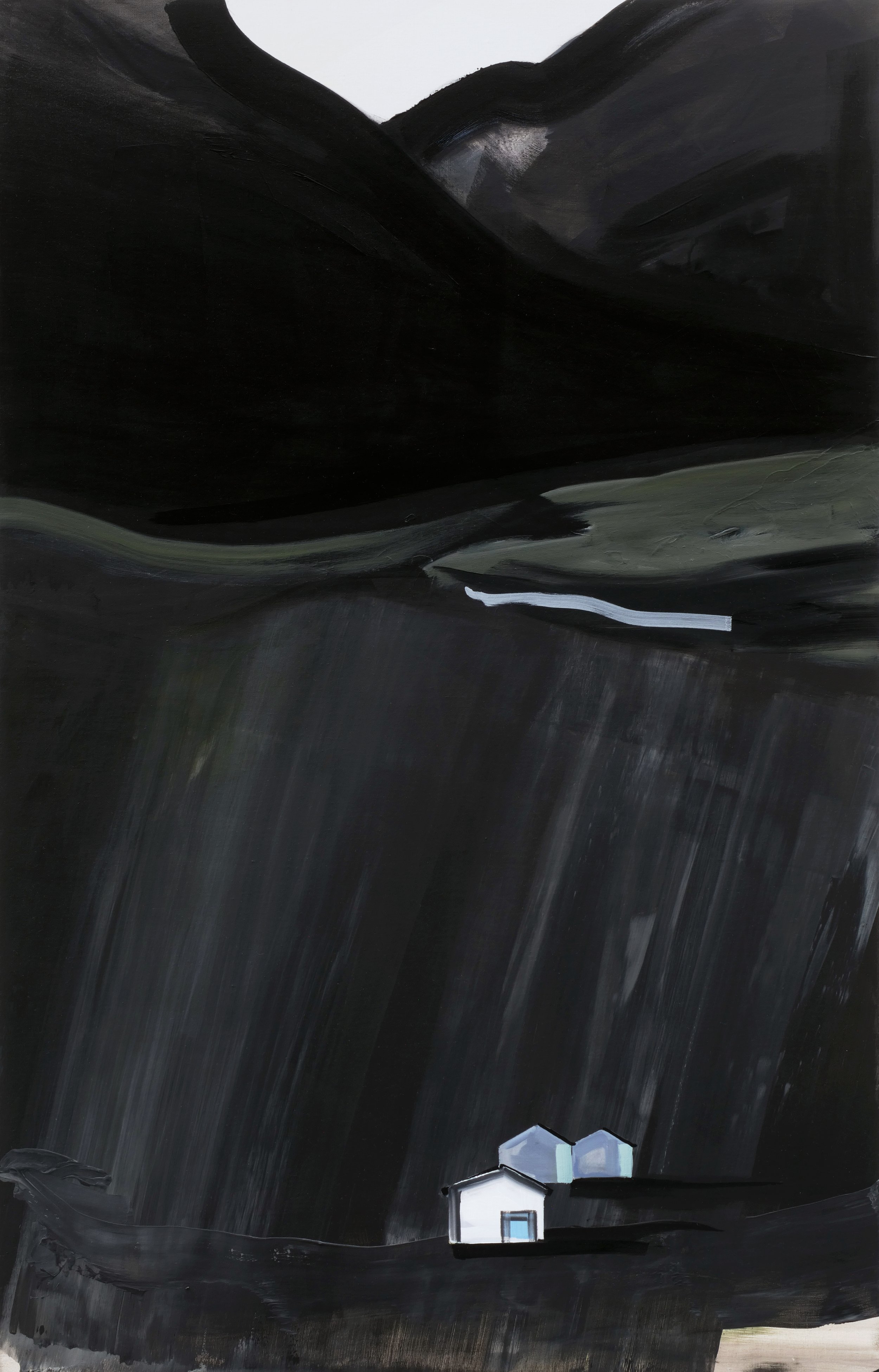 Marie Reintjes, House against a hill (Iceland) I, 140 x 90 cm, 2024