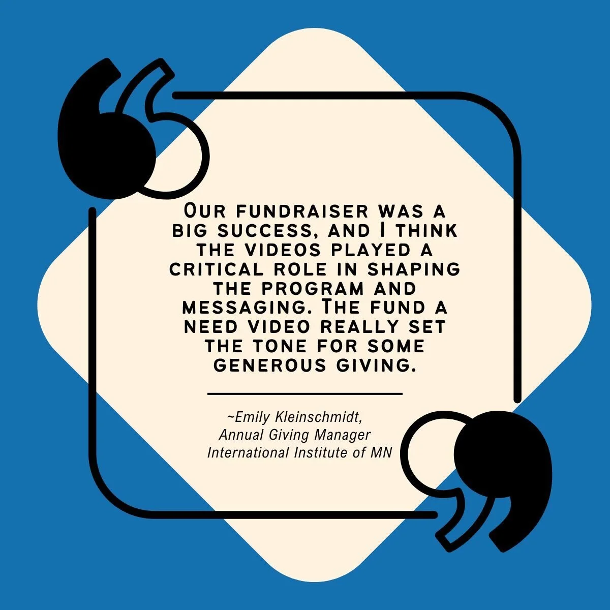 We 💗 hearing from our non-profit clients after their fundraising events! 

We recently partnered with the @internationalinstituteofmn - an organization dedicated to helping New Americans achieve self-sufficiency and full membership in American life.