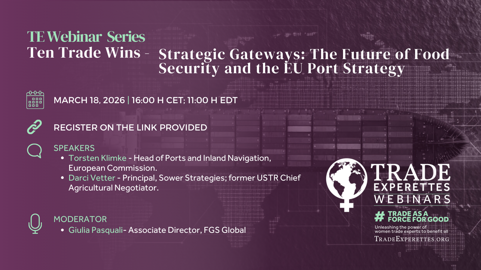 Strategic Gateways: The EU Port Strategy and the Future of Food Security