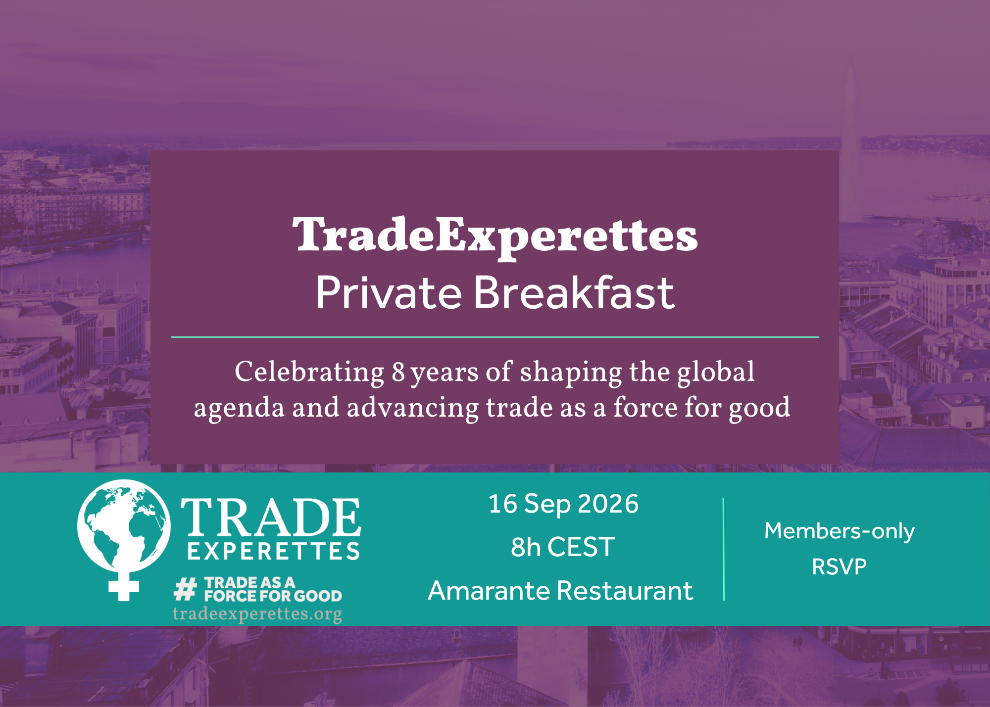 WTO Public Forum Networking Breakfast