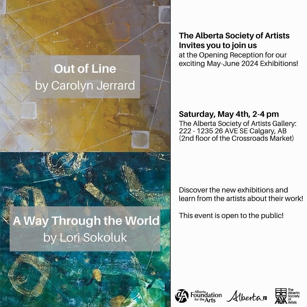 Calgary area folks! I&rsquo;m so looking forward to this show! Opening is next Saturday May 4th. My new monotypes are in the main gallery and a lovely series by Carolyn in the mezzanine gallery. I hope to see some of you there 😊 

#lorisokolukart #a
