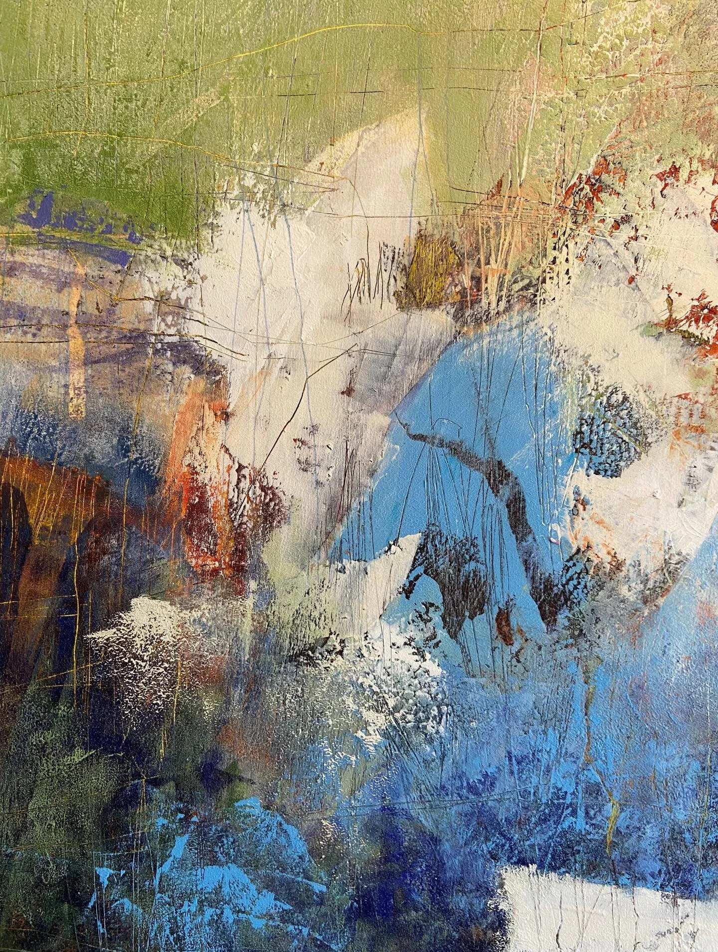 A close up look at &ldquo;The Compass Is Not The Index of the Heart&rdquo; that will be part of my solo exhibition of new paintings at @harcourt_house Main Gallery this spring. 

To see the full painting DM me or subscribe to my email art updates for