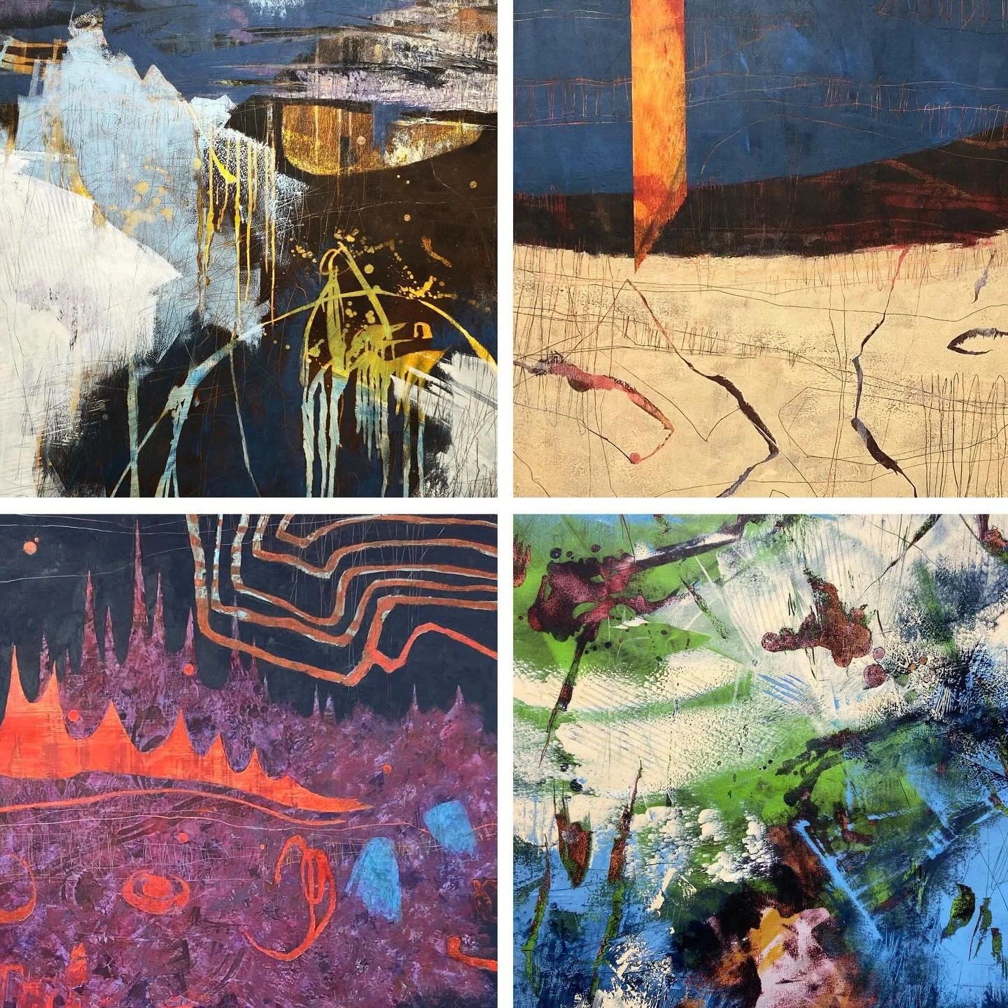 Here are details of the remaining four paintings in my &ldquo;Mappae Mundi&rdquo; solo show, on at @harcourt_house in Edmonton, AB, Canada through April 25, 2026. For the stories behind the paintings and a look into my art practice, sign up for my ar