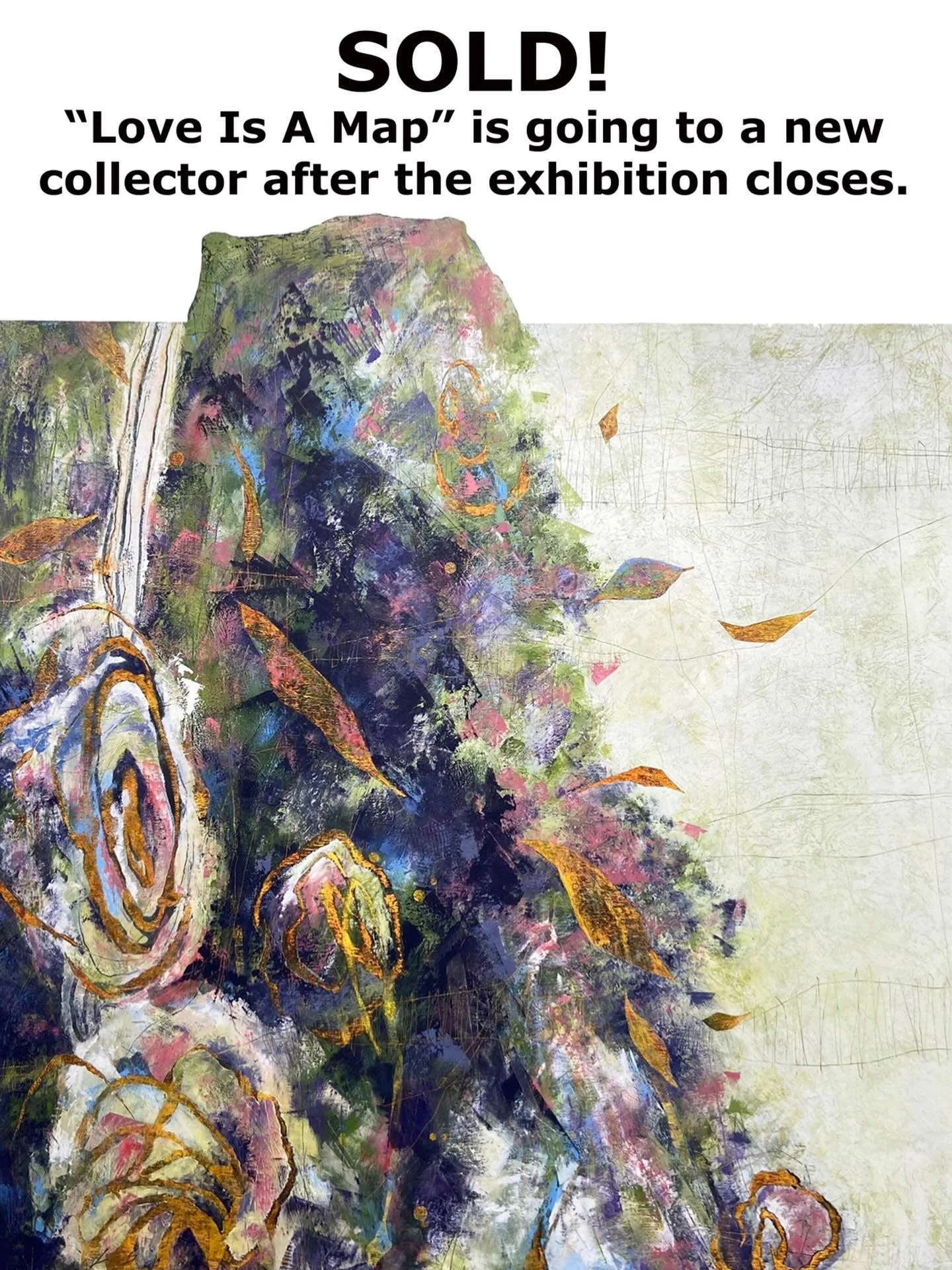 Another painting from my &ldquo;Mappae Mundi&rdquo; solo exhibition has a new home with a new collector! 

#lorisokolukart #artcollector #contemporarycanadianartist #canadianabstractartist