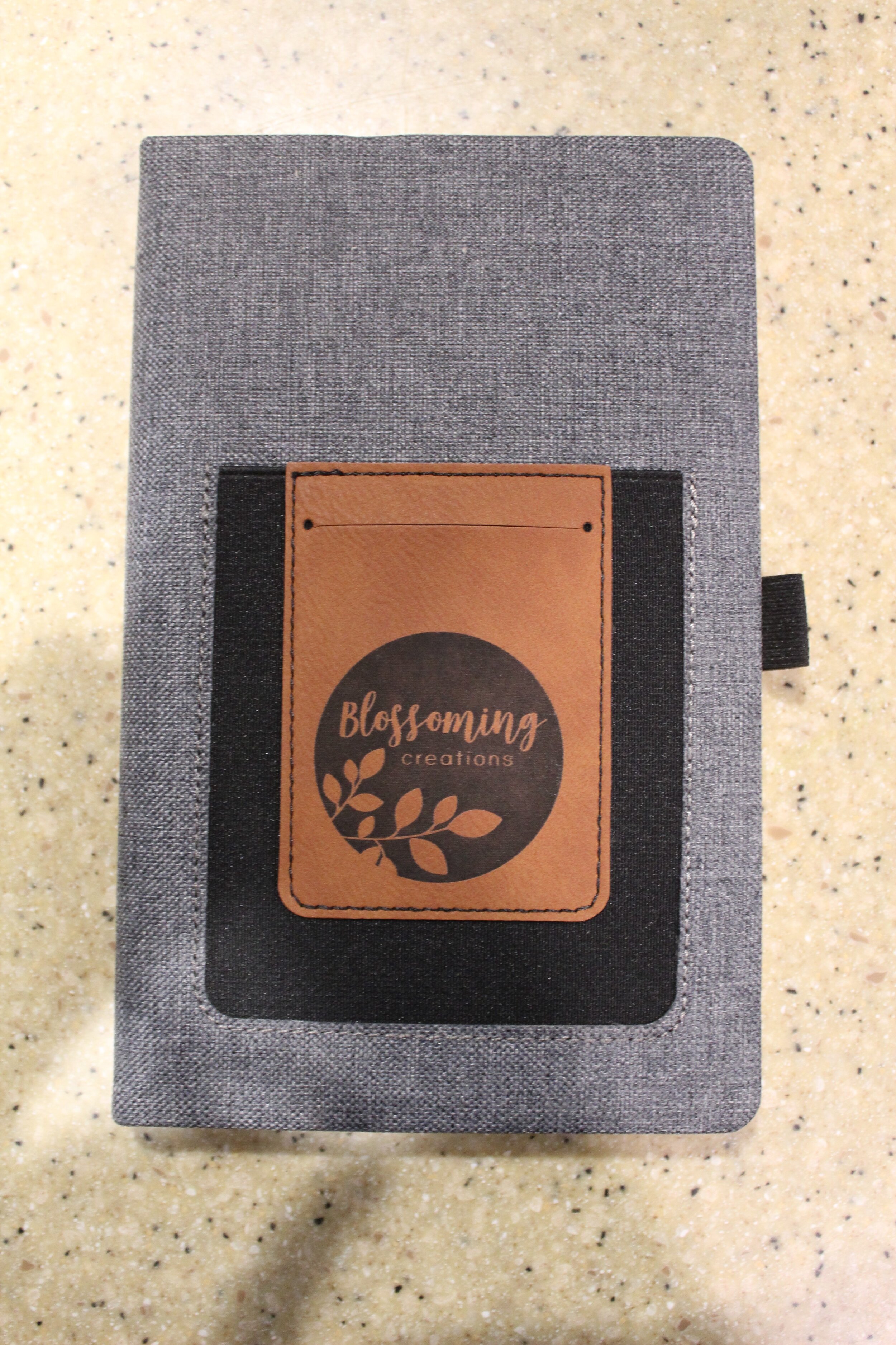 Customizable Laserable Leatherette Canvas Journal