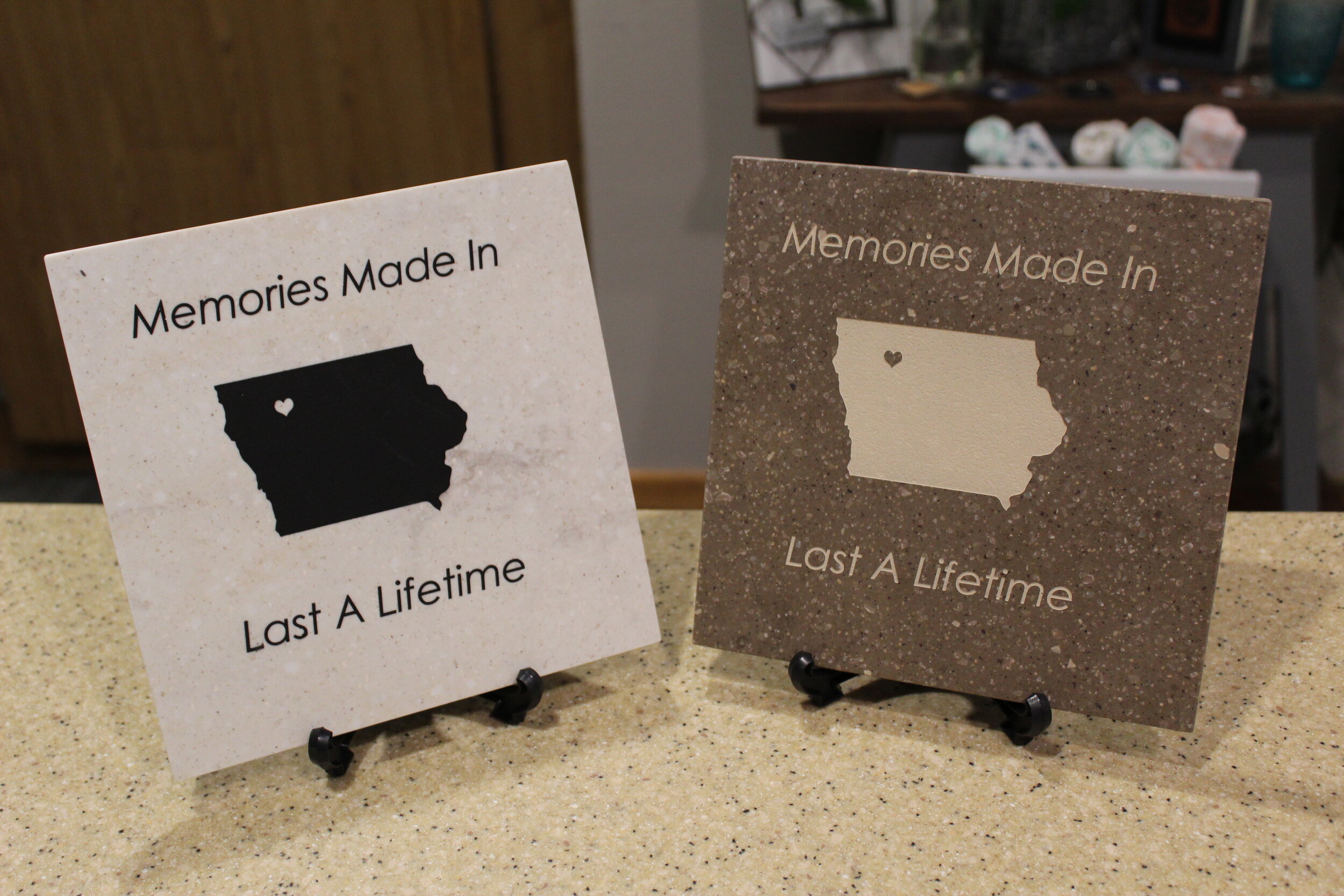 Memories are Made 8x8 Corian Tile