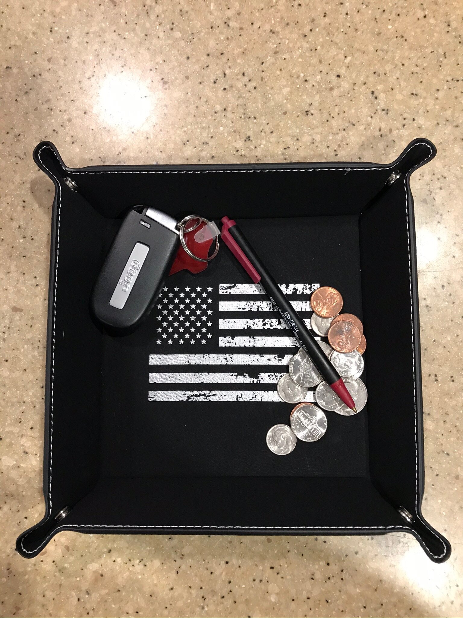 Laserable Leatherette Tray