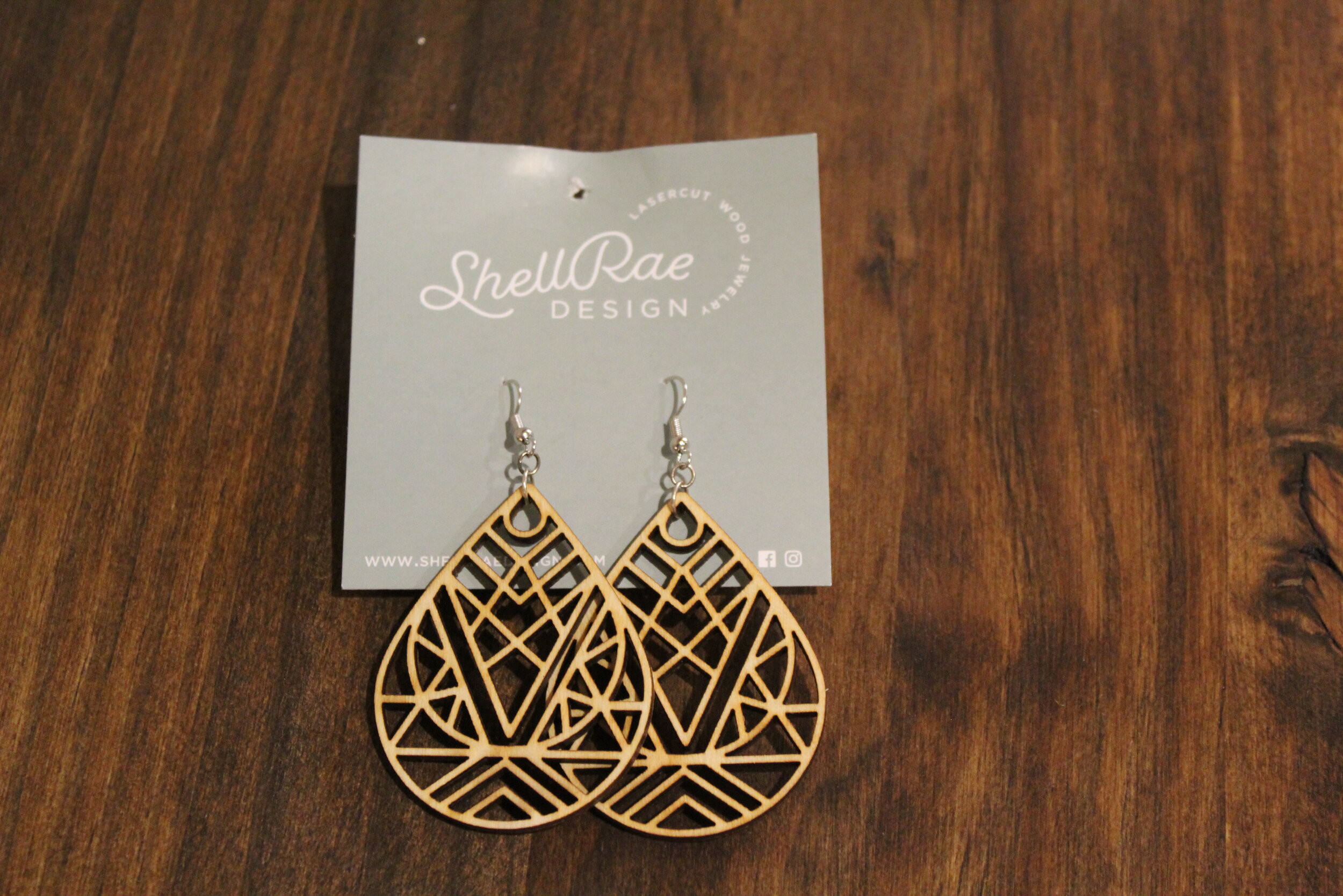 Geometric Teardrop Earrings