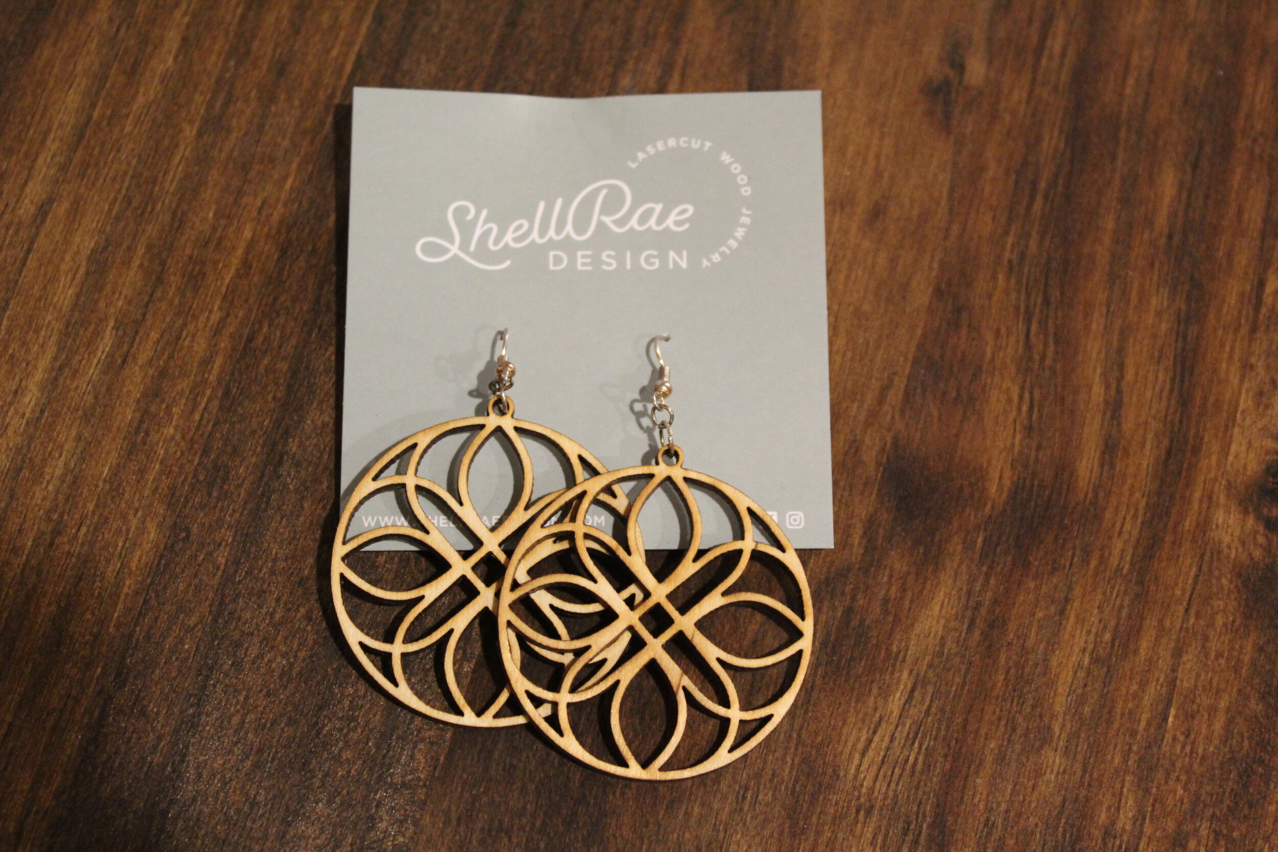 Flower Circle Earrings