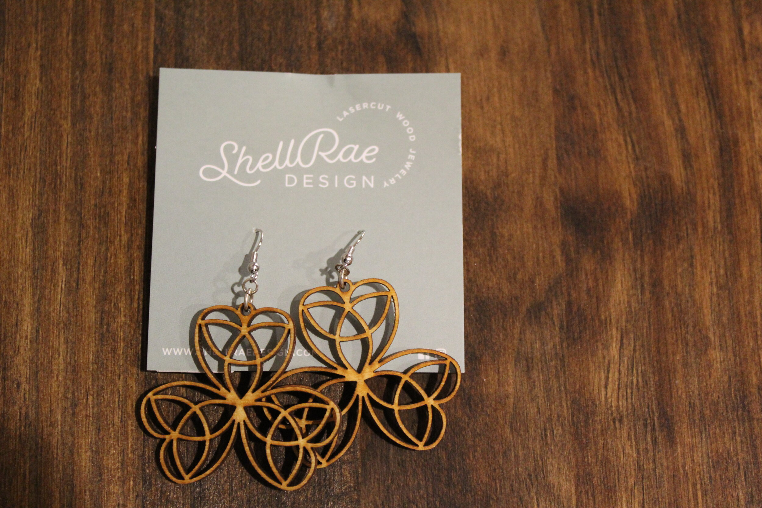 Geometric Shamrock Earrings