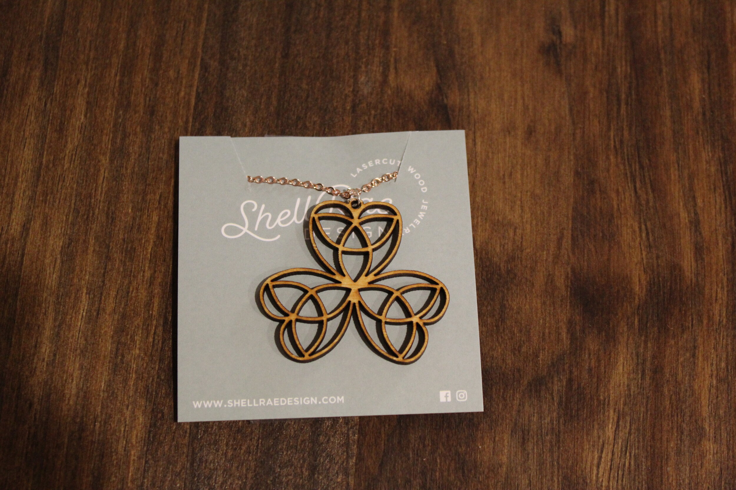 Geometric Shamrock Pendant