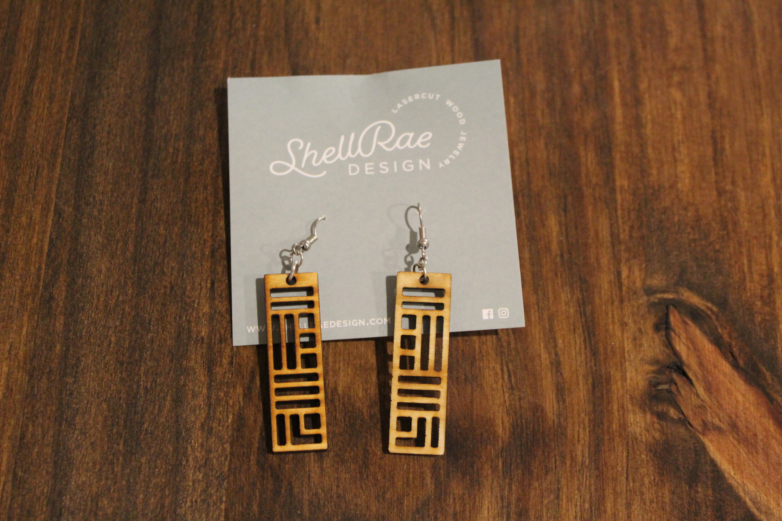 Geometric Rectangle Earrings