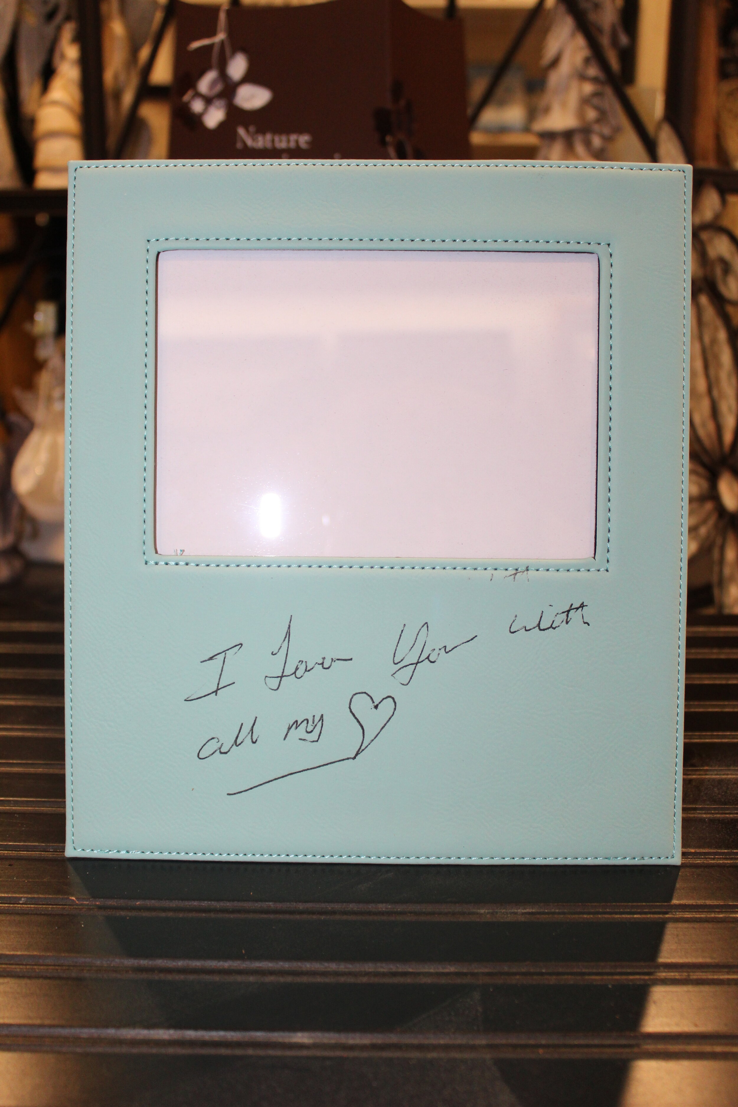 5x7 Leatherette Photo Frame with Personal Engraving