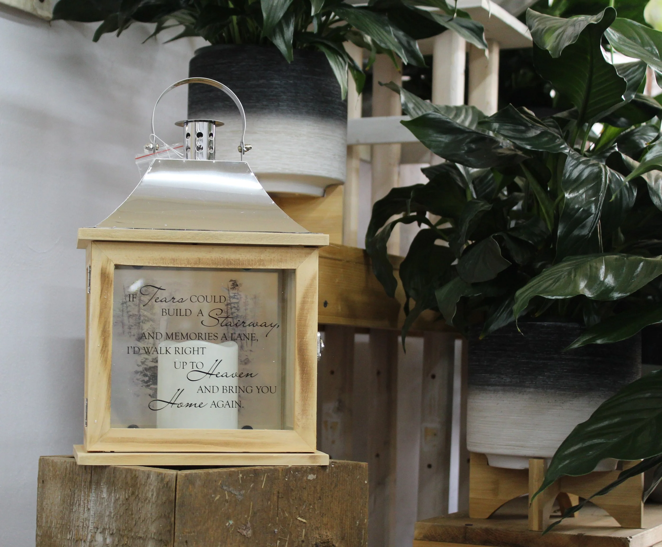 If tears could build a stairway...Lantern
