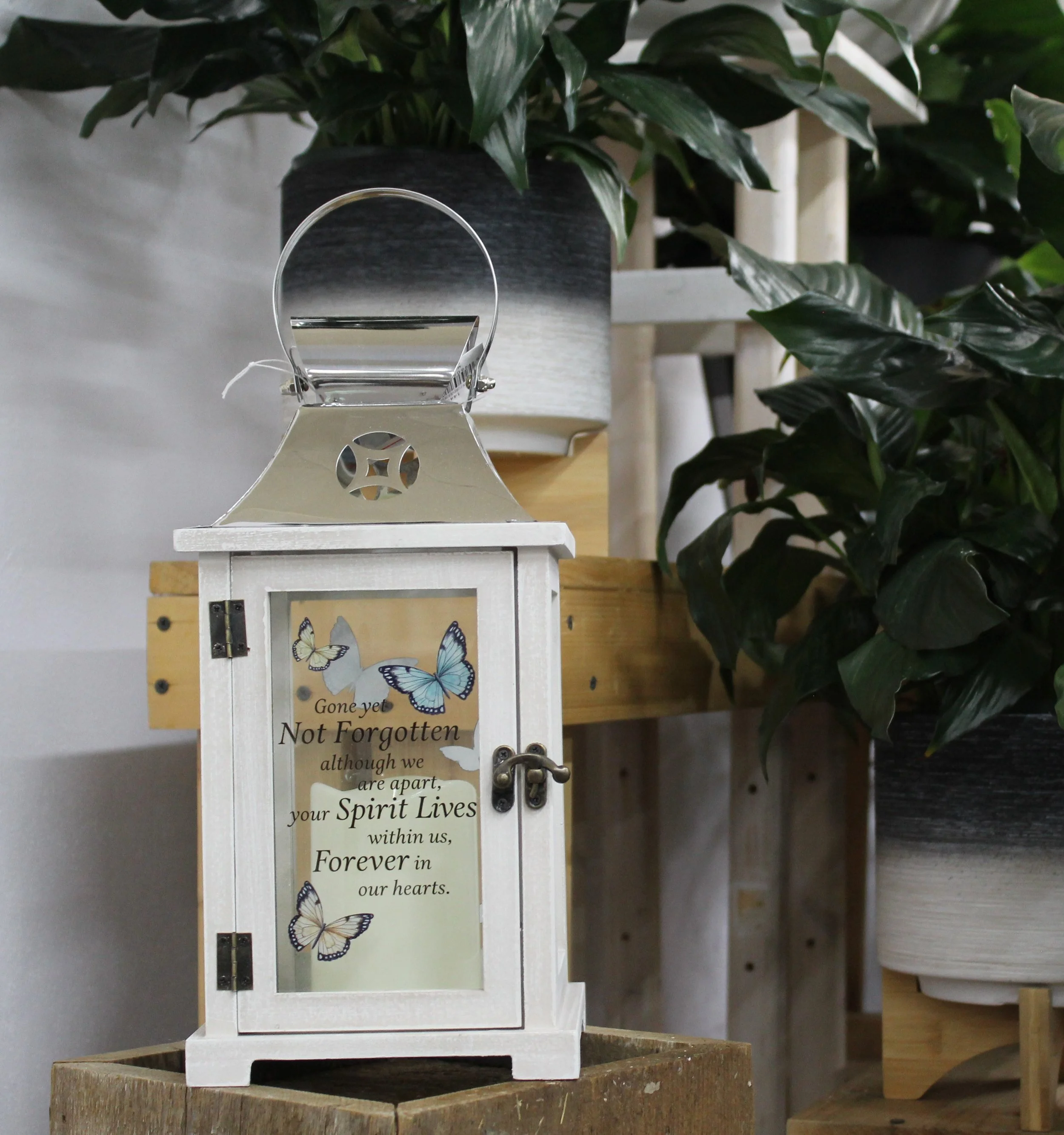 Butterfly Memorial "Forever In Our Hearts" Lantern